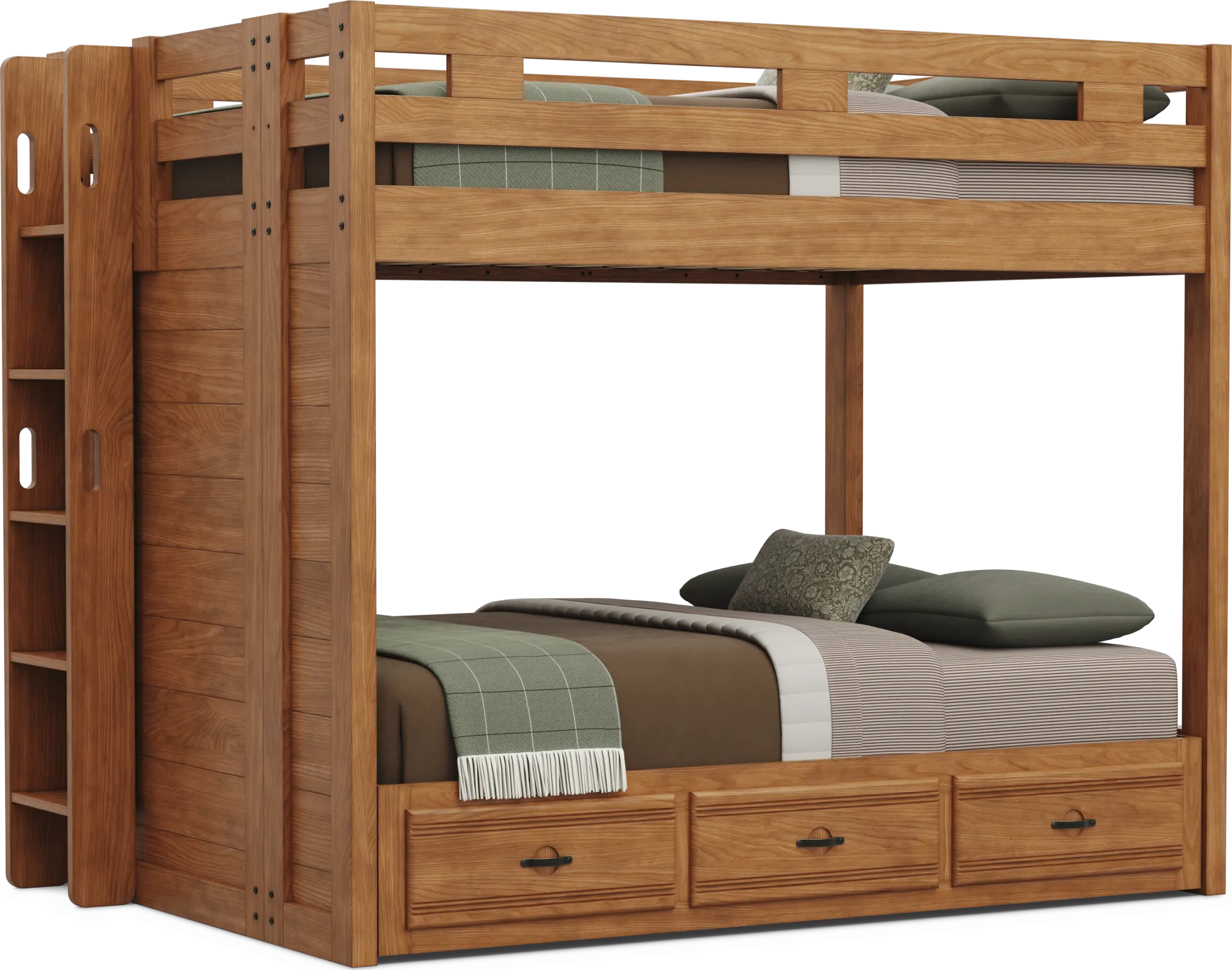Kids Creekside 3.0 Chestnut Color Full/Full Bunk Bed - Image 1