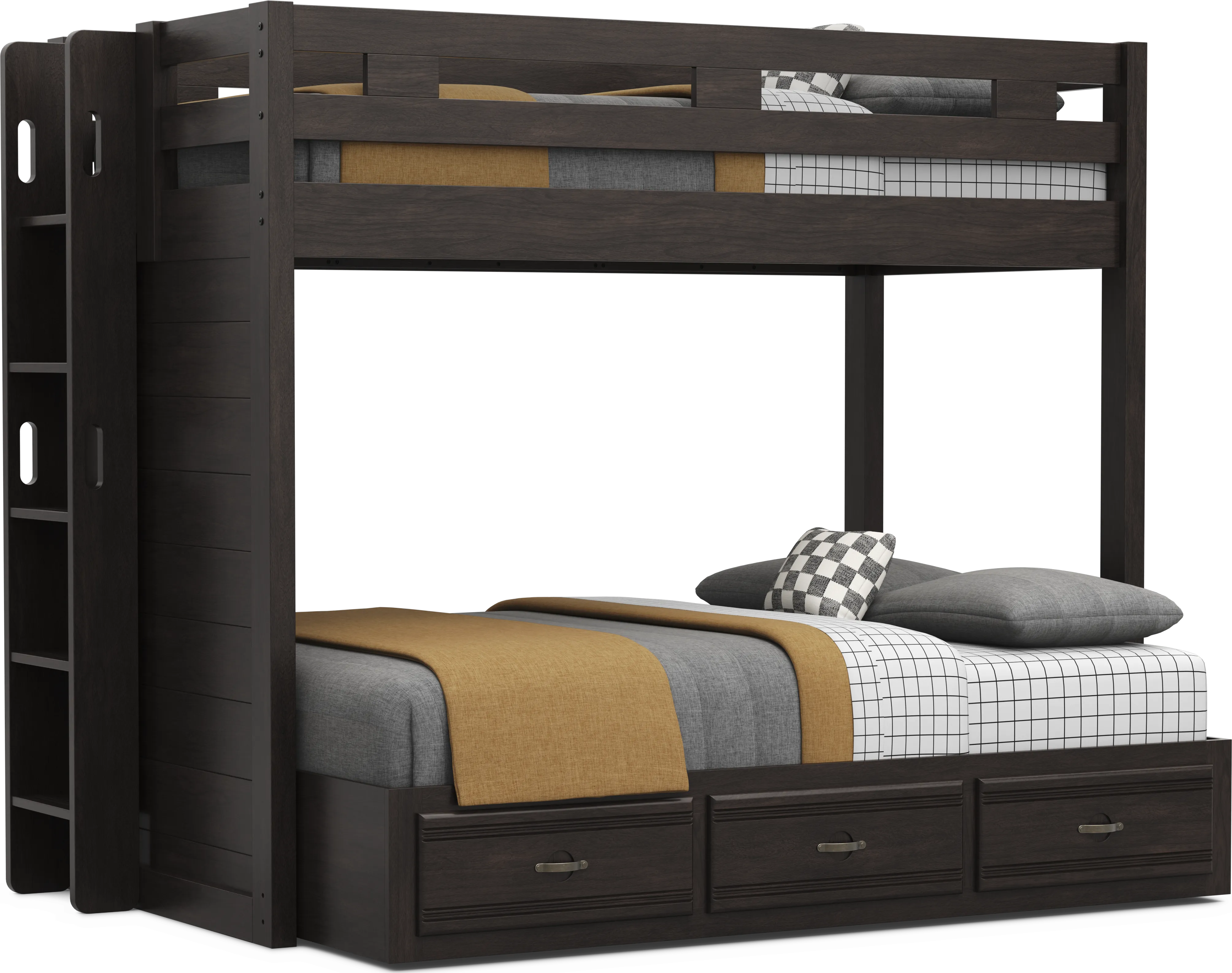 Kids Creekside 3.0 Charcoal Twin/Full Bunk Bed - Thumbnail - Image 1