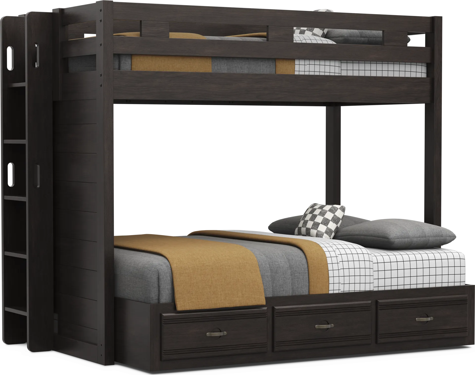 Kids Creekside 3.0 Charcoal Twin/Full Bunk Bed - Image 1