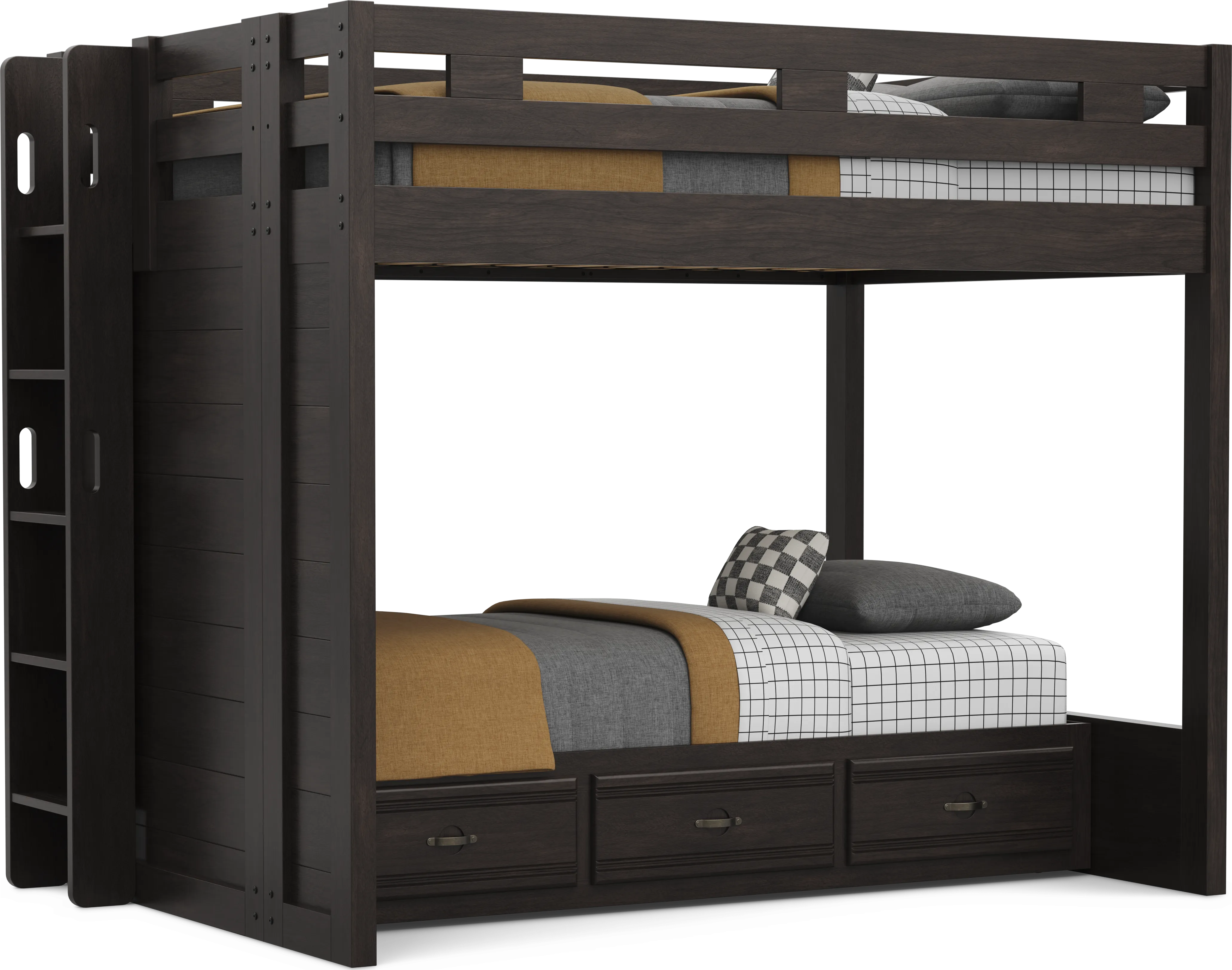 Kids Creekside 3.0 Charcoal Full/Twin Bunk Bed - Thumbnail - Image 1