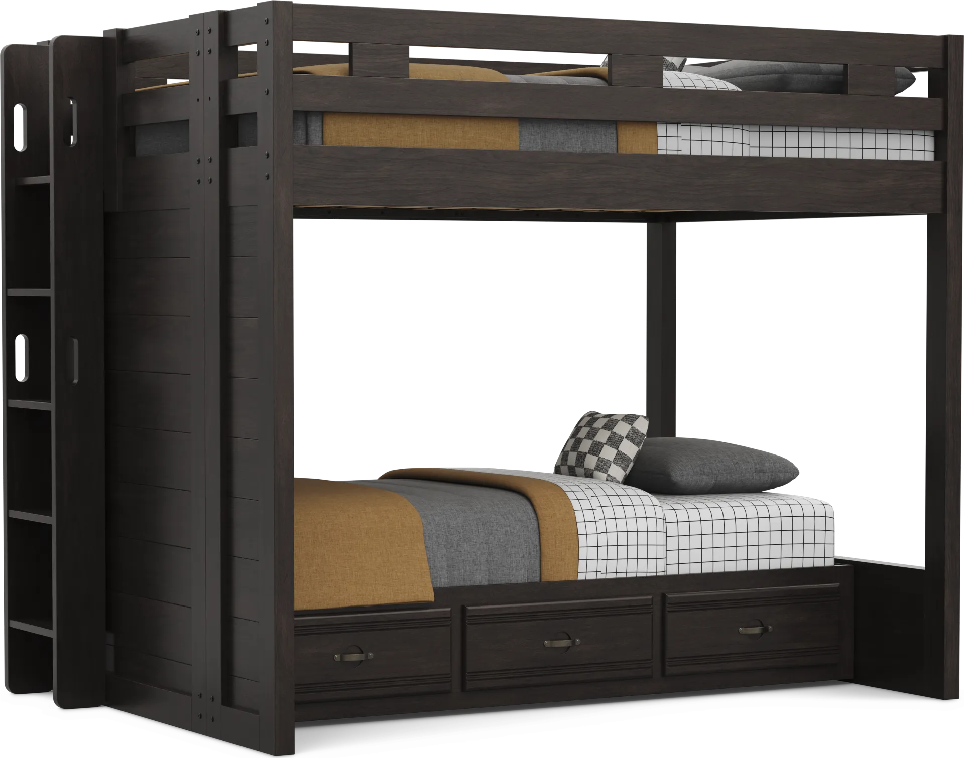 Kids Creekside 3.0 Charcoal Full/Twin Bunk Bed - Image 1