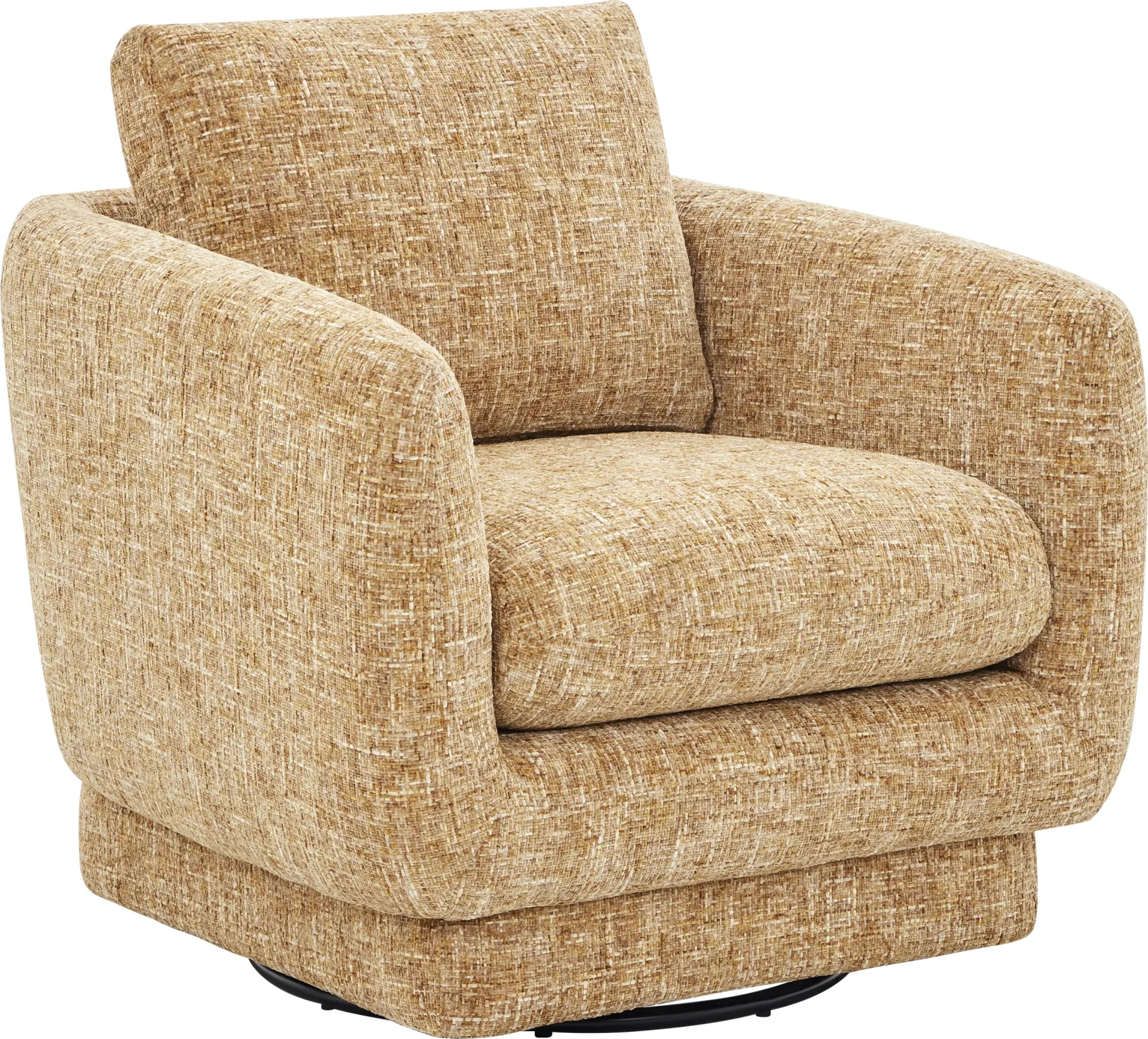 Carmen Gold Swivel Chair