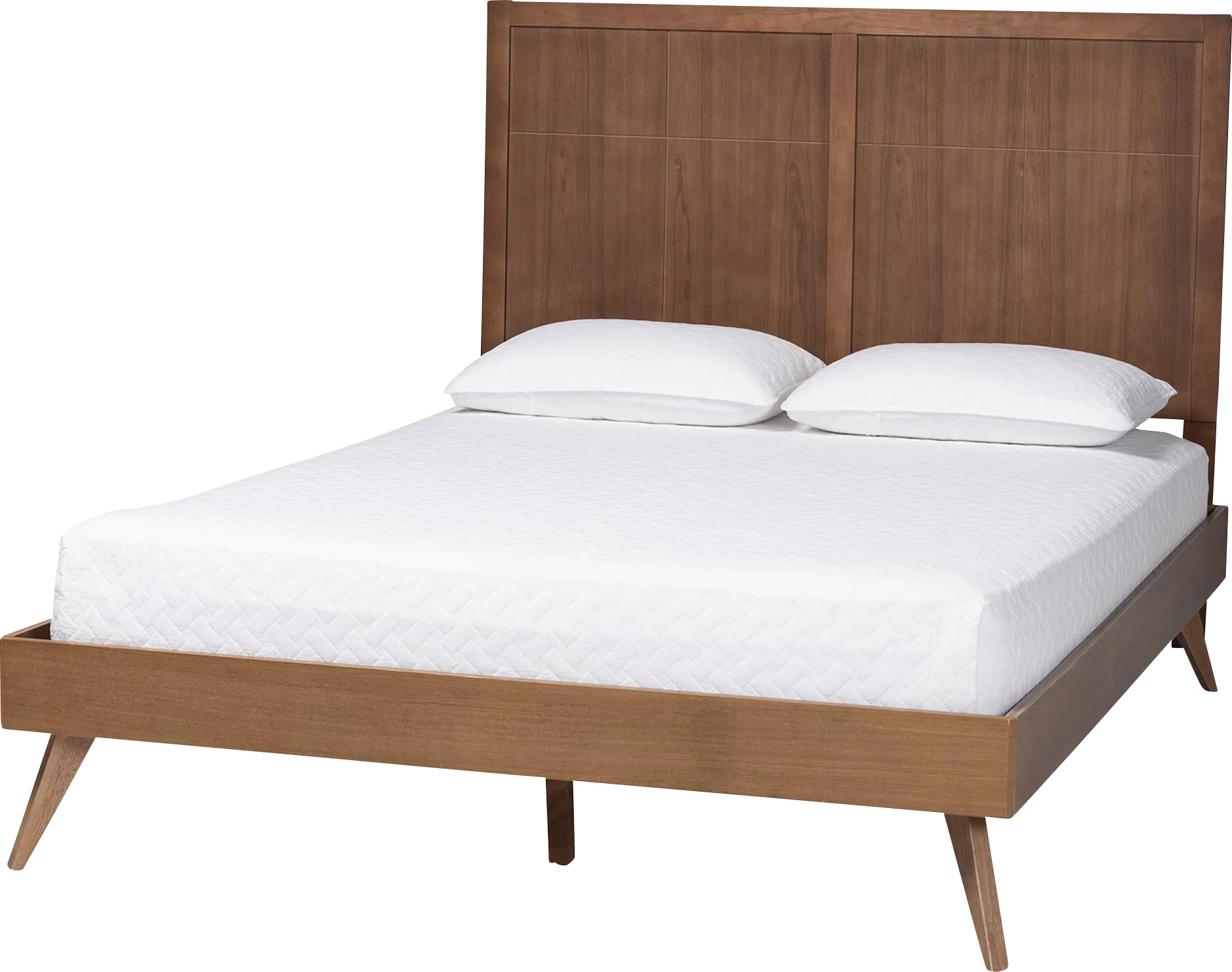Chaoji Brown King Platform Bed - Image 1