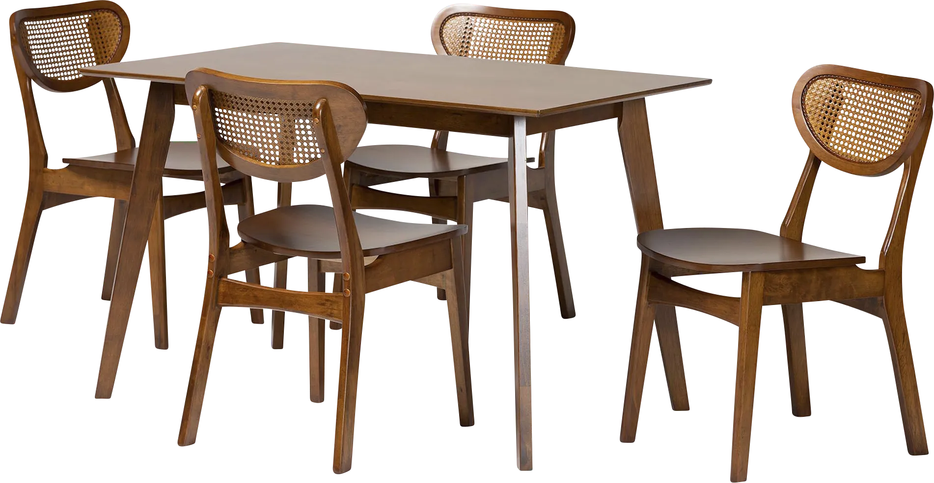 Surugo Brown 5 Pc Dining Table Set - Image 1