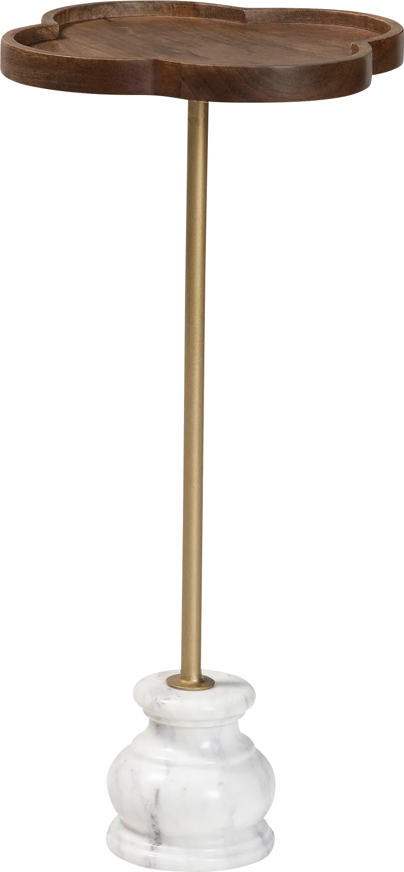 Genobu Brown/Gold Accent Table - Thumbnail - Image 1
