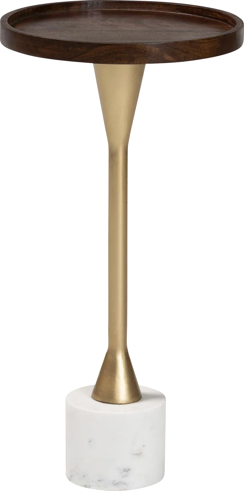 Himun Brown/Gold Accent Table - Thumbnail - Image 1