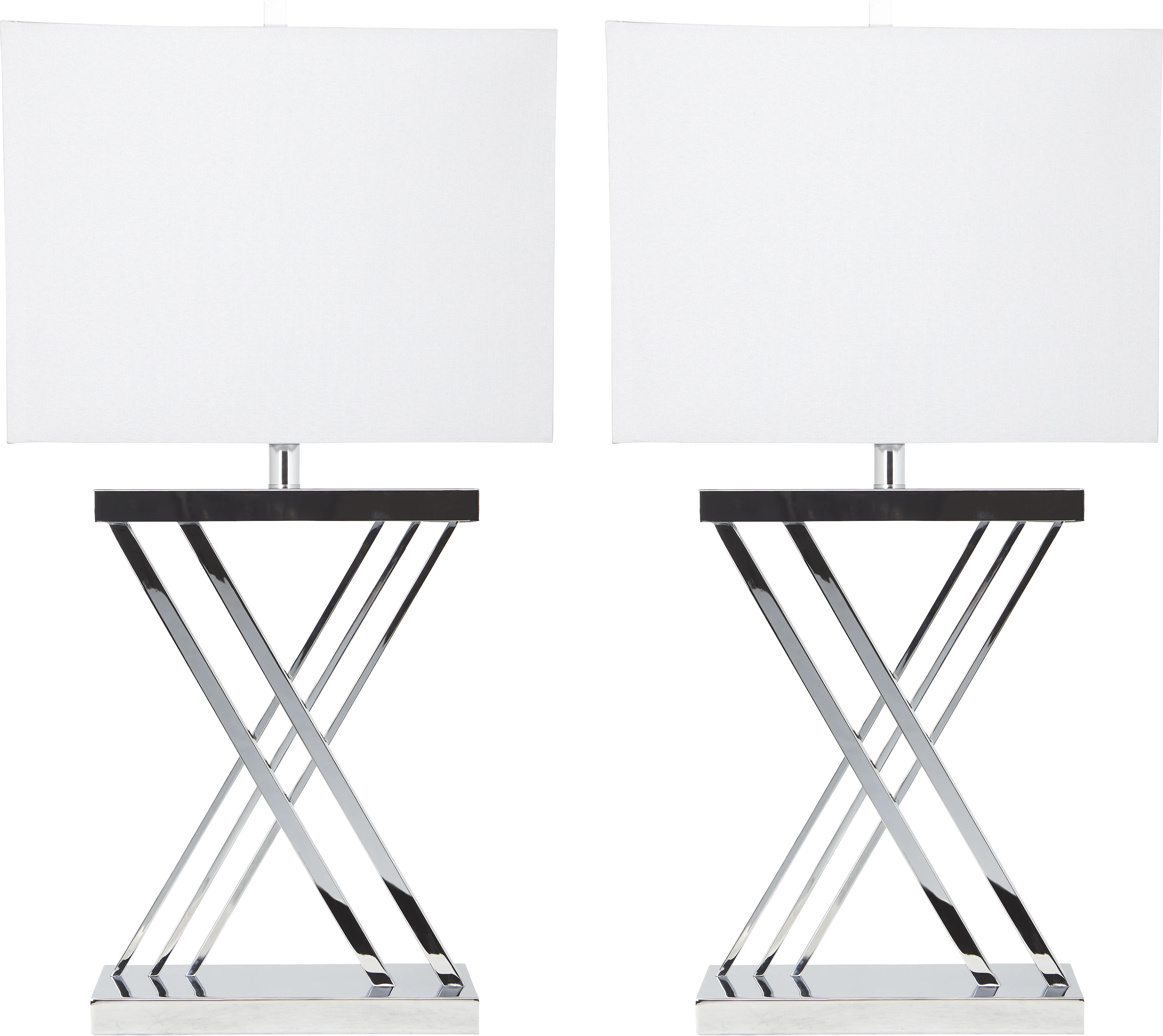 Kriftel Silver Table Lamps, Set of 2 - Thumbnail - Image 1