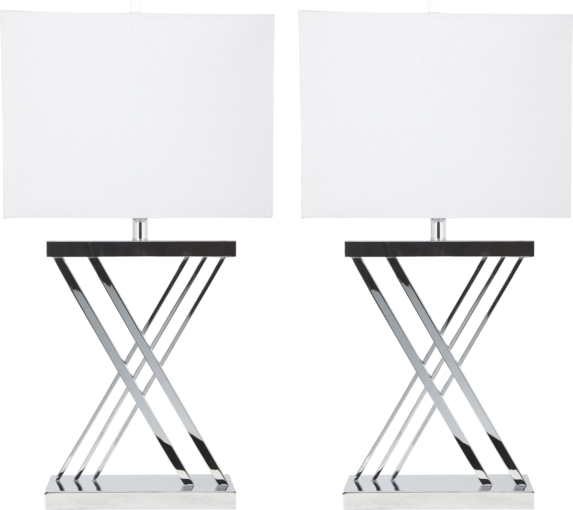 Kriftel Silver Table Lamps, Set of 2 - Image 1