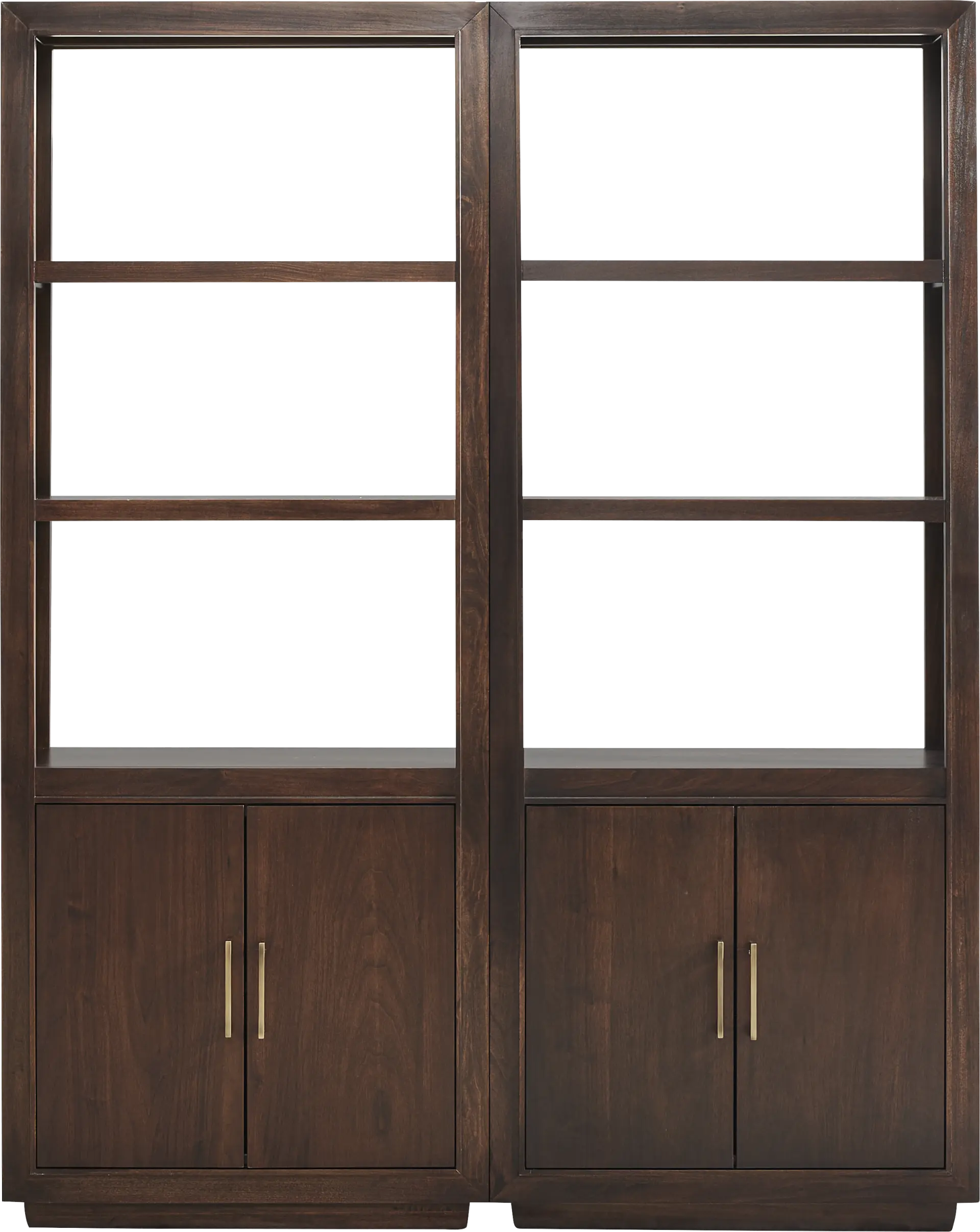 Grantham Brown Bookcase Set of 2