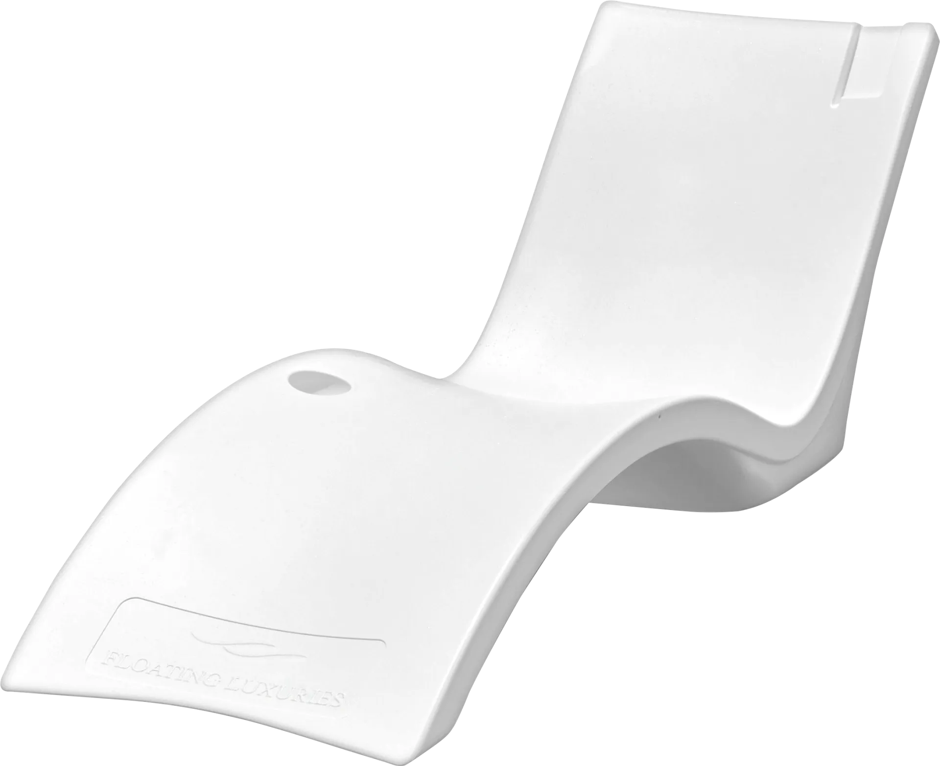Tula White Pool Lounger - Image 1