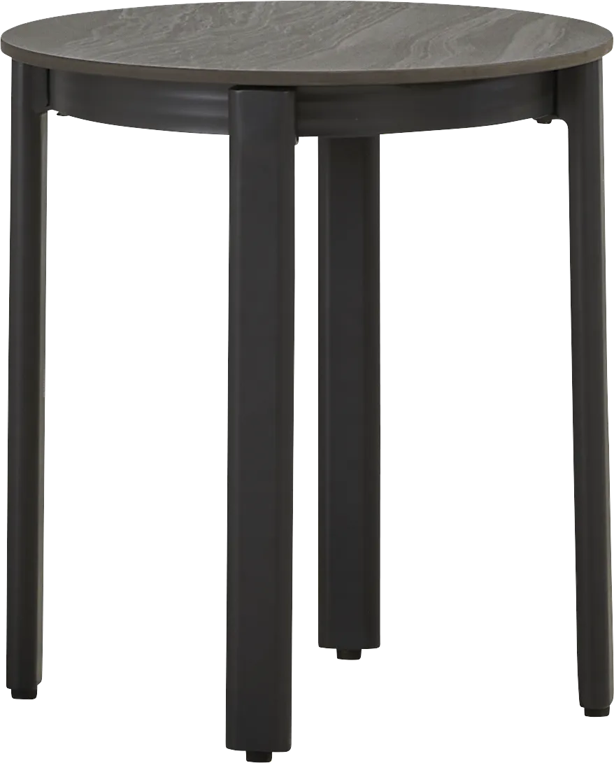 Porto Black Outdoor End Table - Image 1