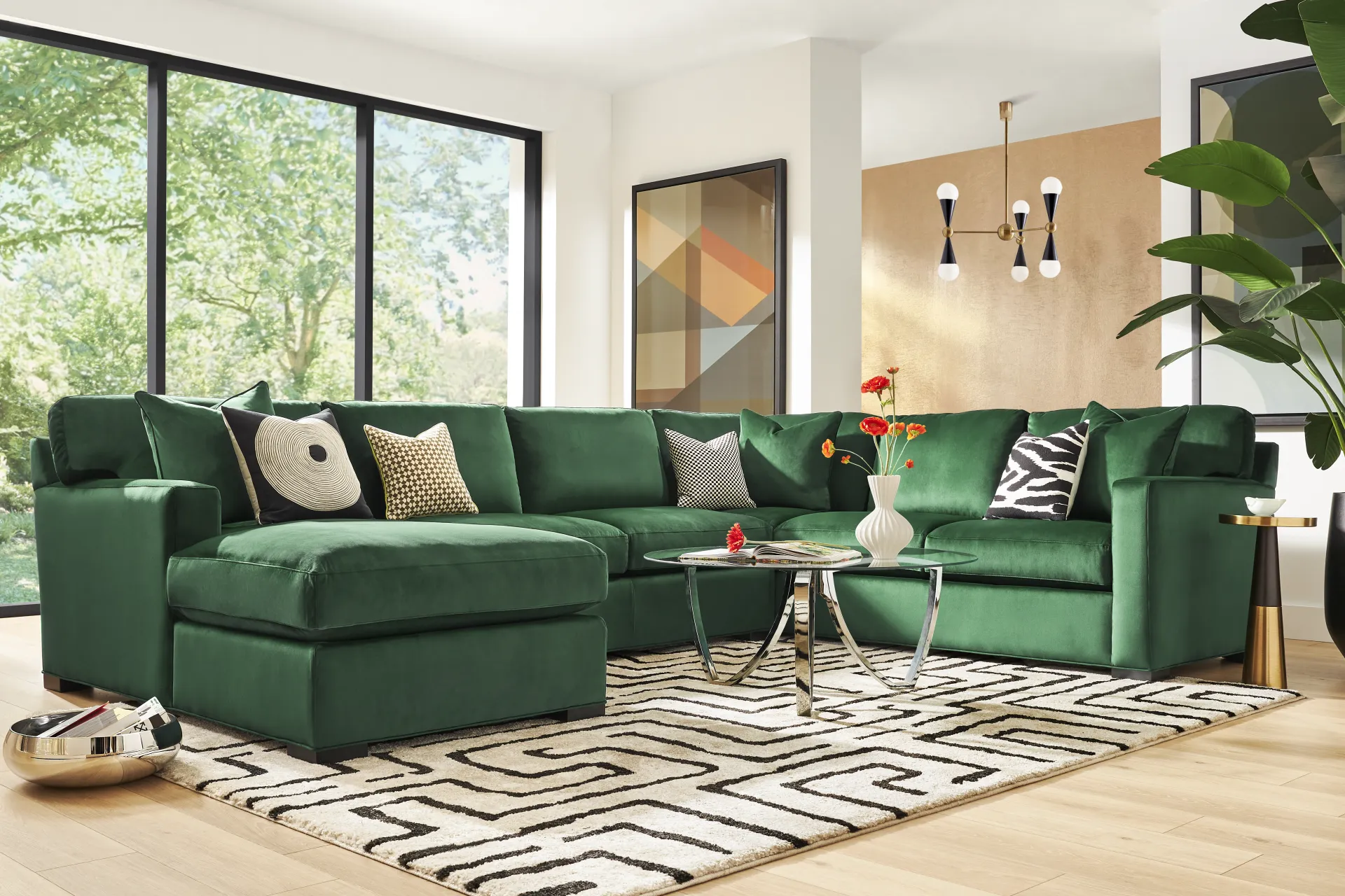 Harmonie Emerald 3 Pc Sectional - Image 1