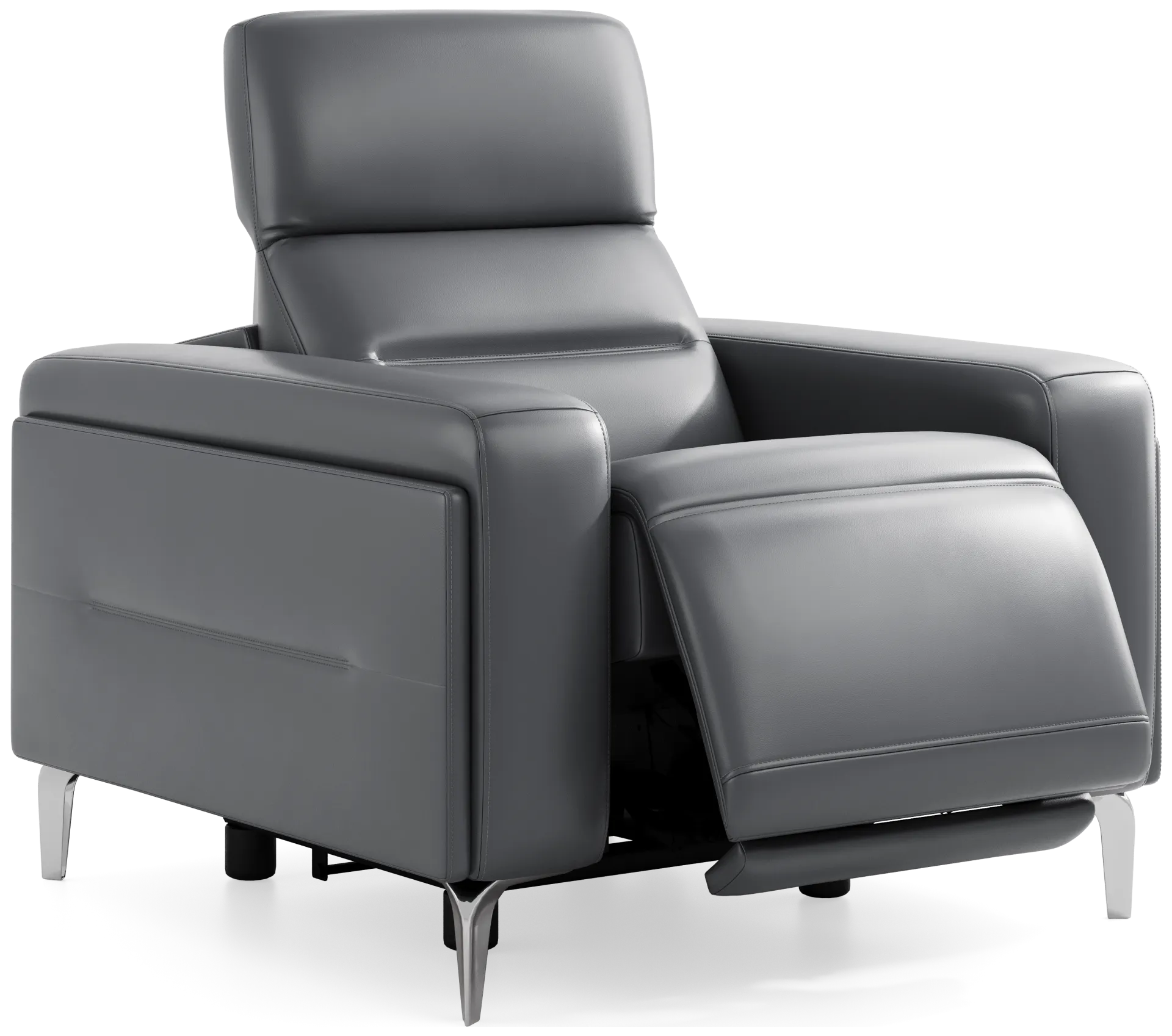 blue dual power recliner