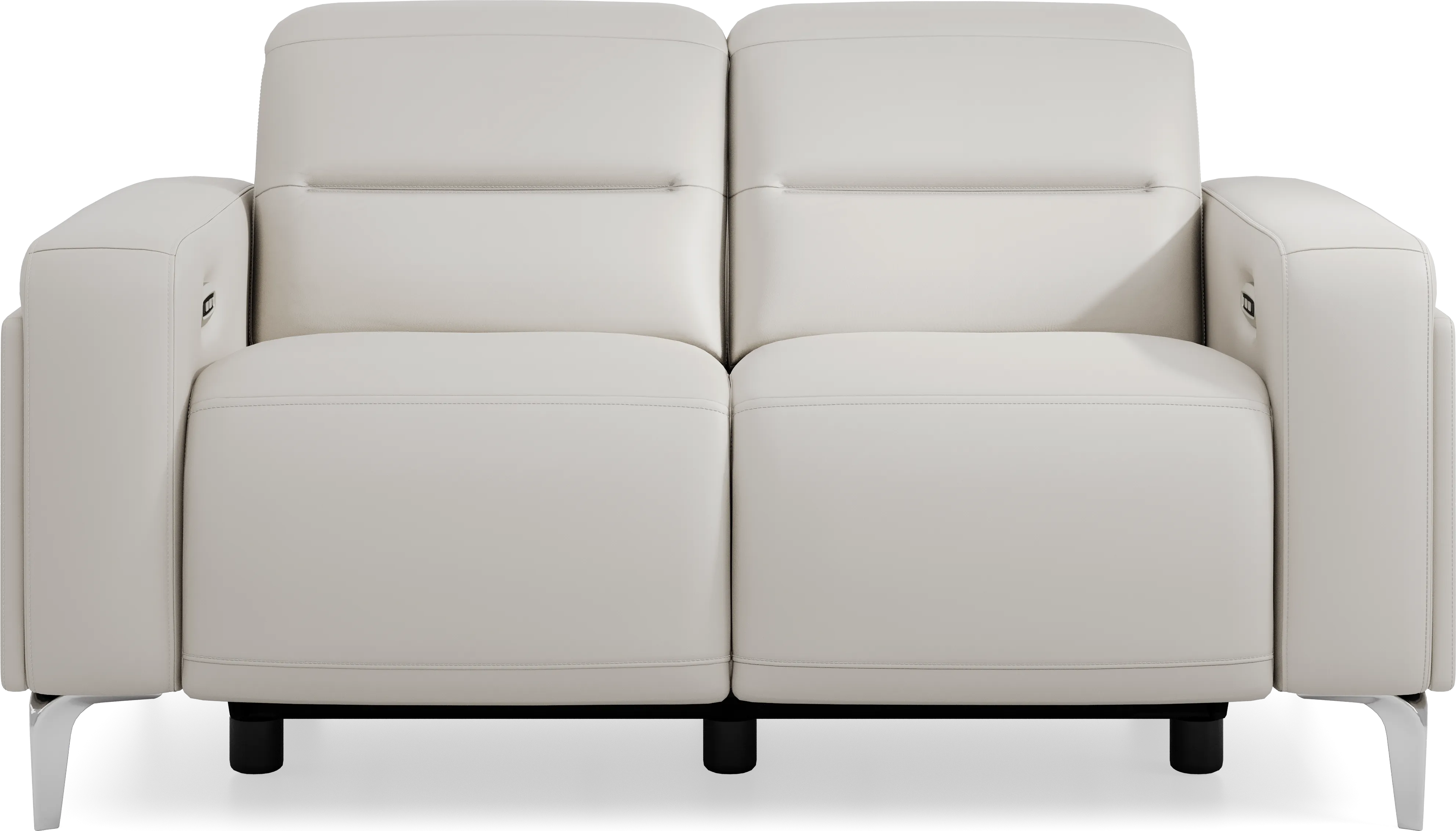 Amalfi Gray Leather 9 Pc Dual Power Reclining Living Room - Thumbnail - Image 11