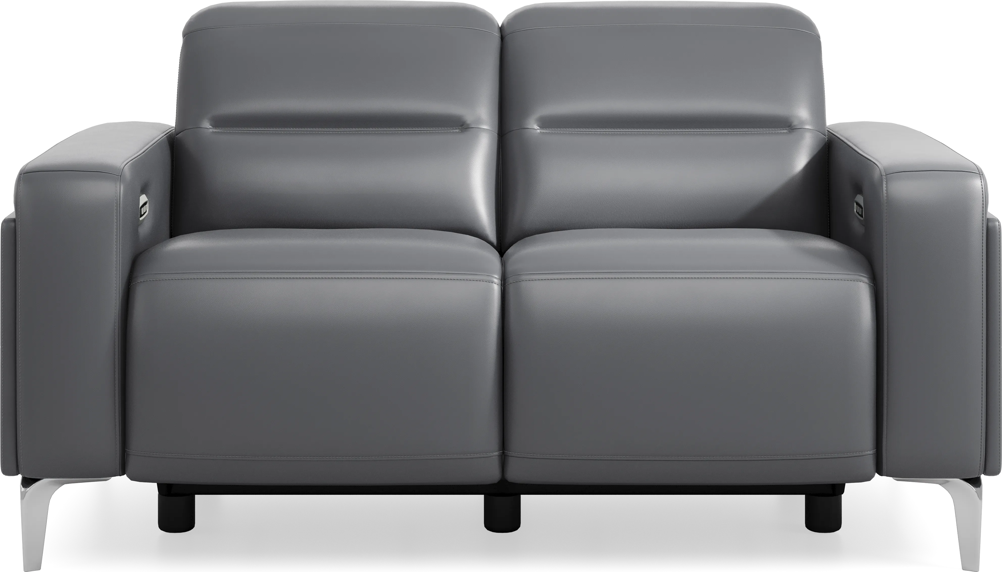 Amalfi Blue Leather 6 Pc Dual Power Reclining Living Room - Thumbnail - Image 11