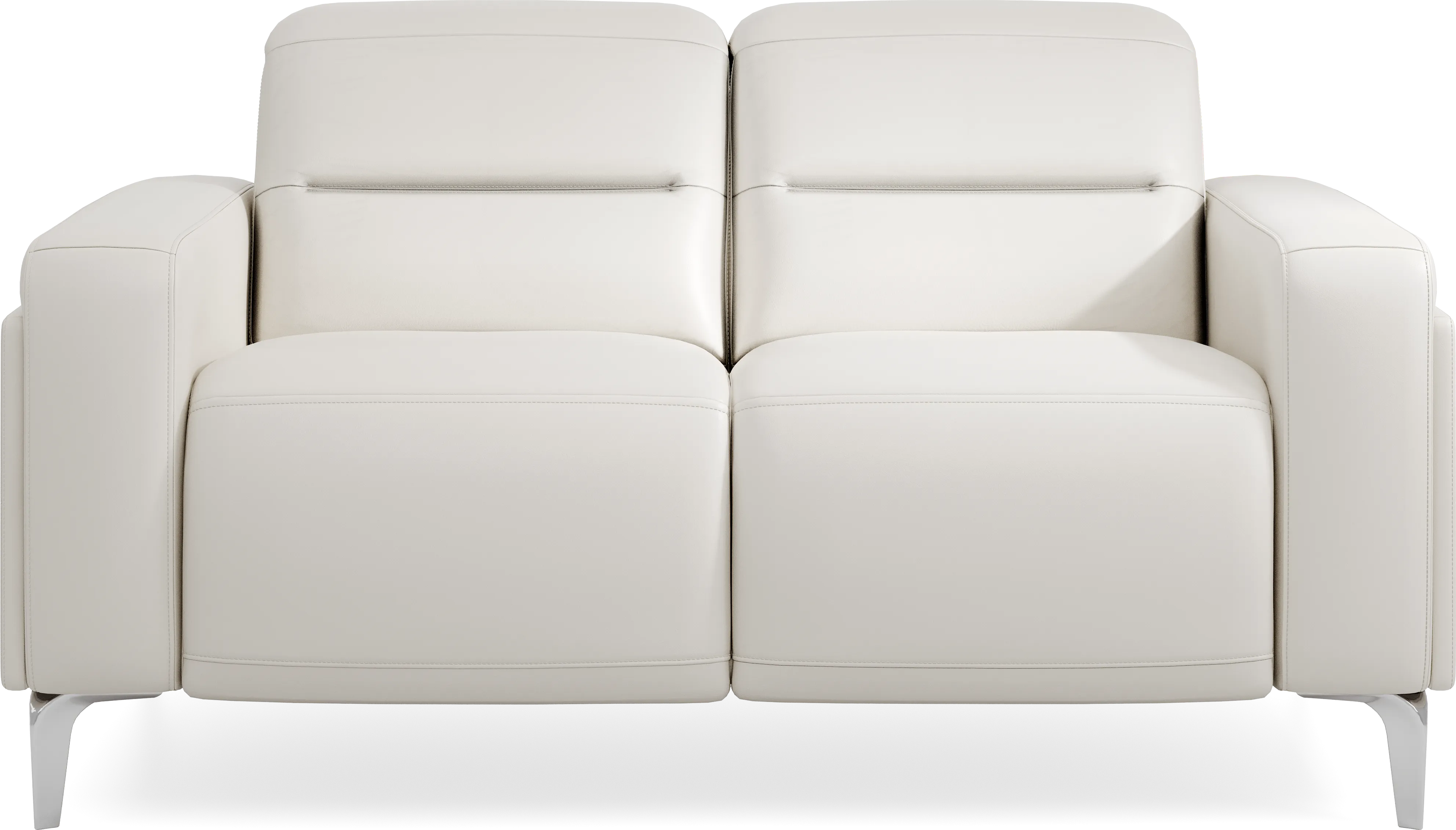 Amalfi White Leather 8 Pc Living Room with Dual Power Reclining Sofa - Thumbnail - Image 11