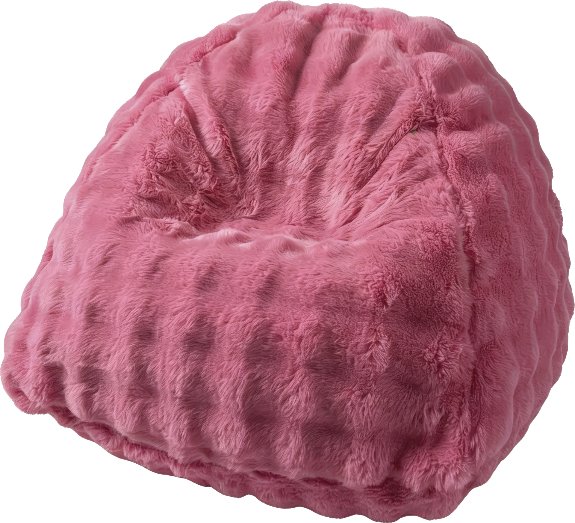 Kids Gumdrop Pink Foam Beanbag Chair - Image 1