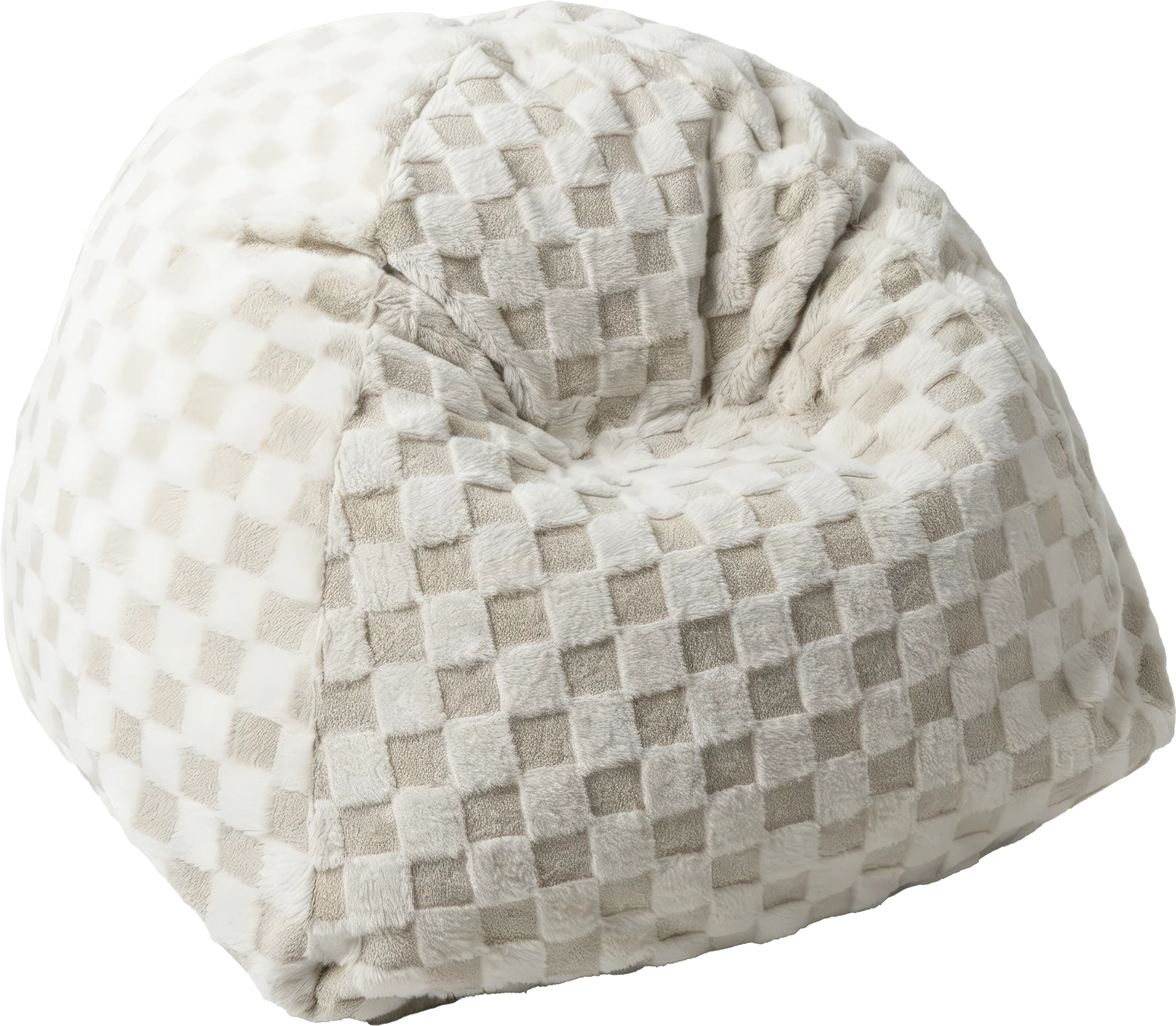 Kids Gumdrop Ivory Foam Bean Bag Chair - Thumbnail - Image 1