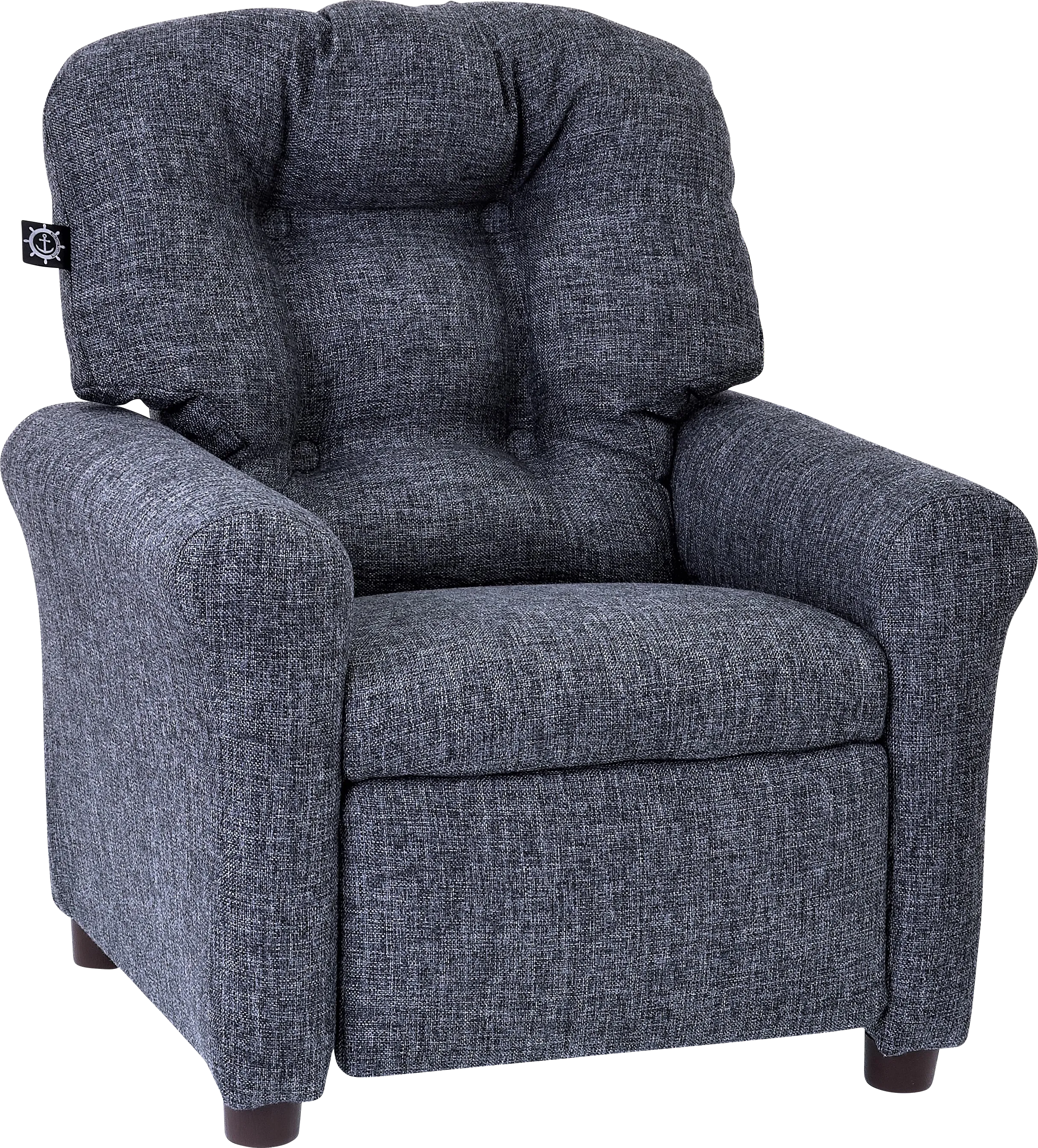 Kids Cinro Gray Recliner - Thumbnail - Image 1