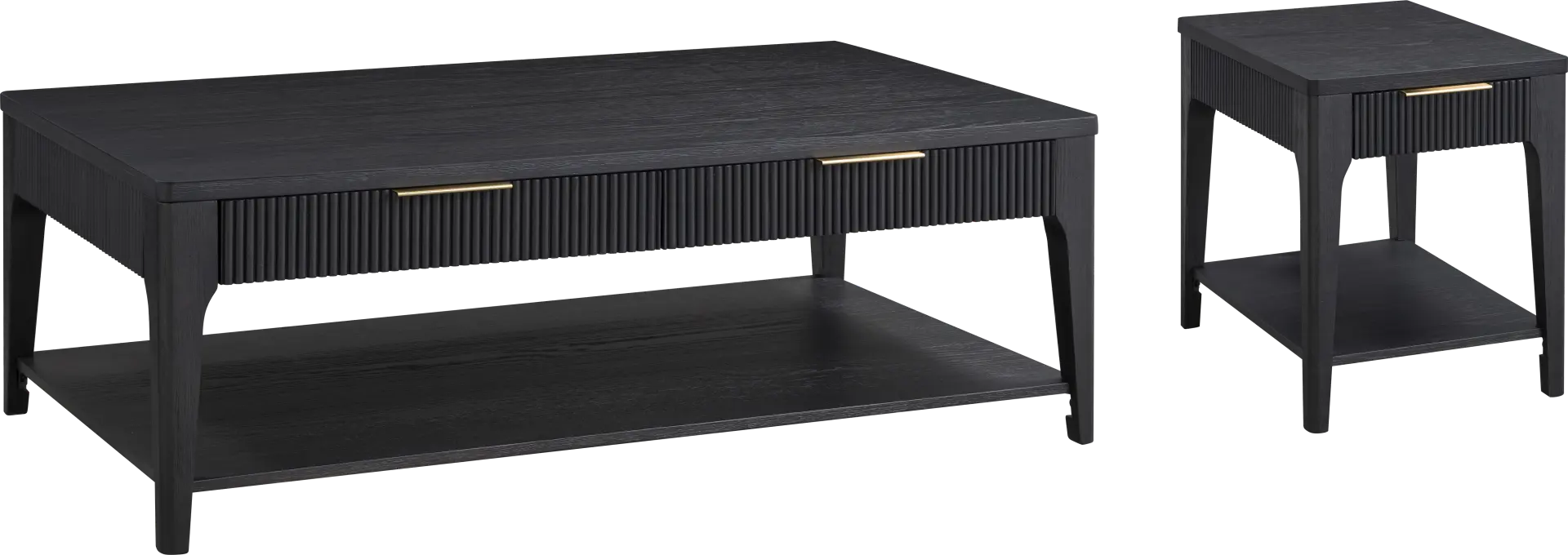 Cassius Black 2 Pc Table Set