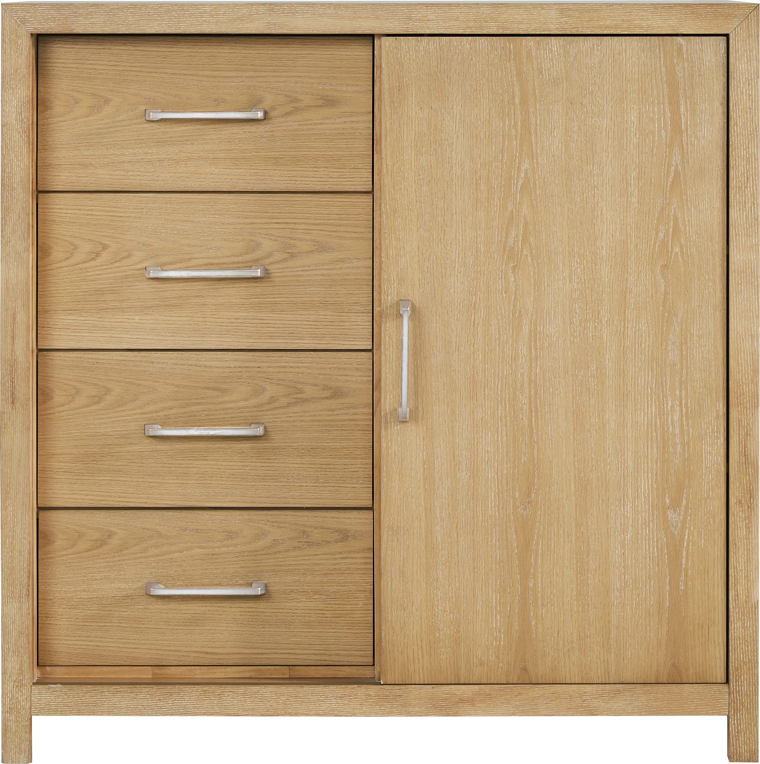 Woodley Natural 5 Pc Queen Panel Bedroom - Thumbnail - Image 6