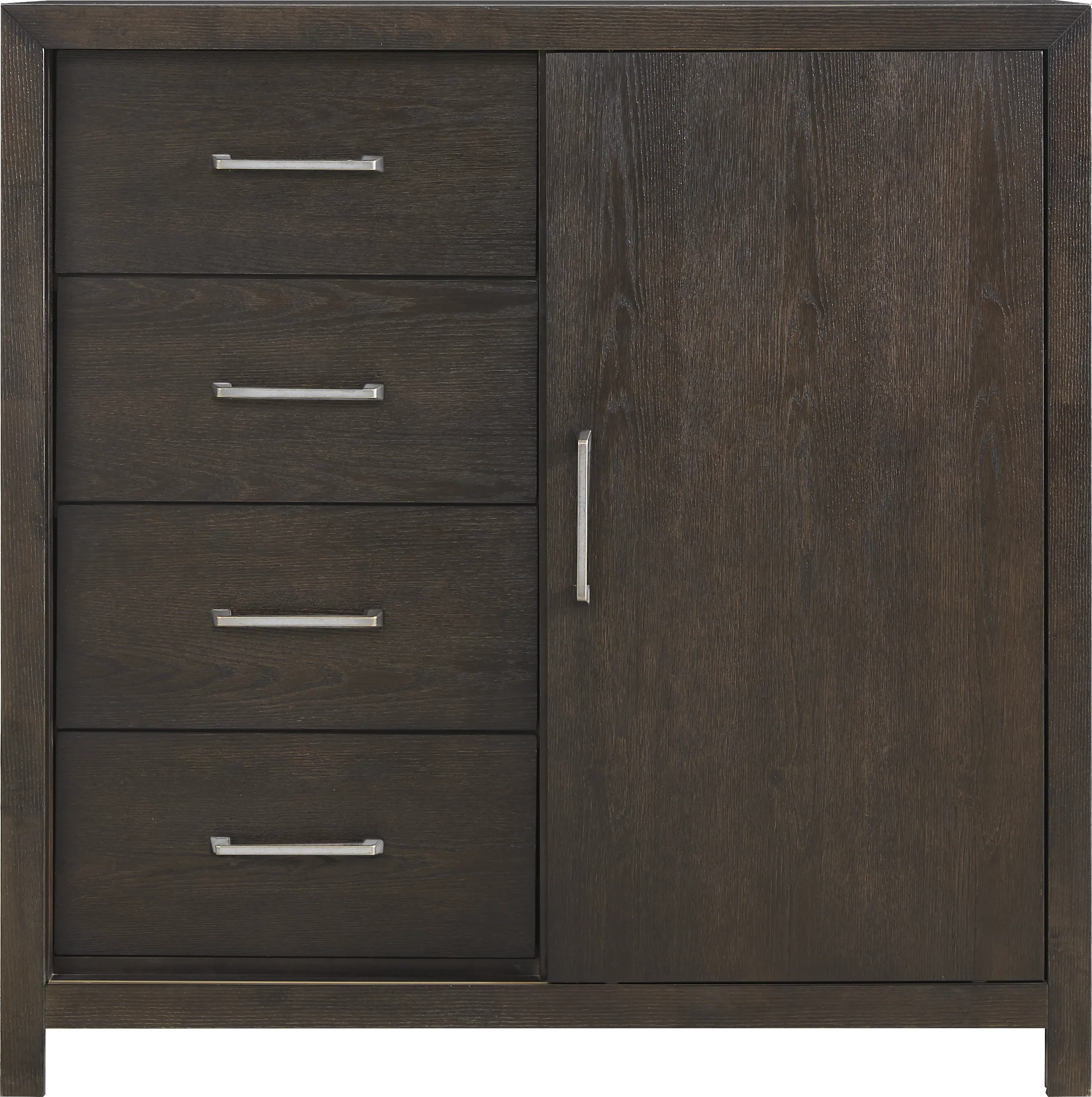 Woodley Dark Brown 5 Pc Queen Panel Bedroom - Thumbnail - Image 5