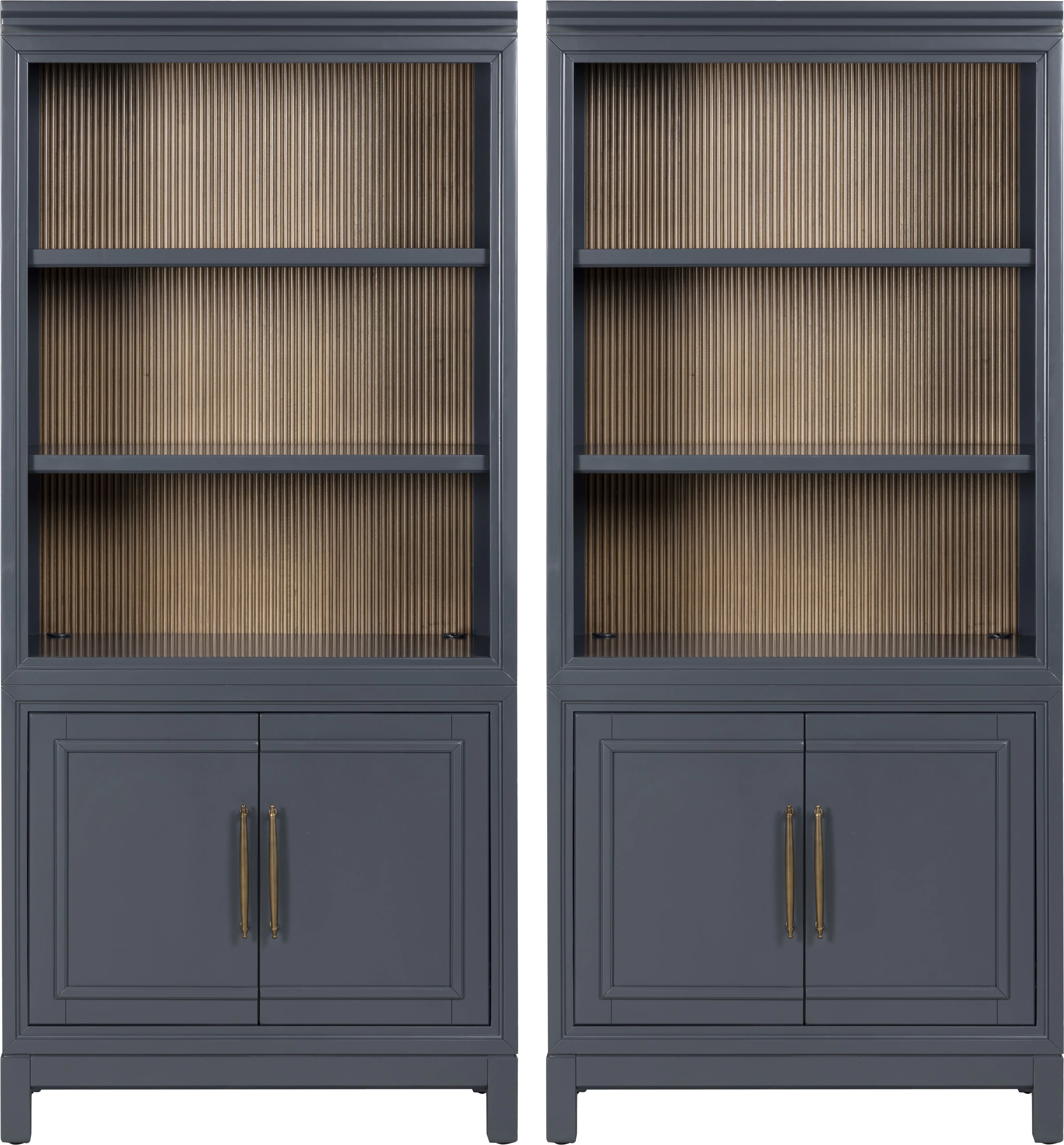Albion Blue Bookcases, Set of 2 - Thumbnail - Image 1