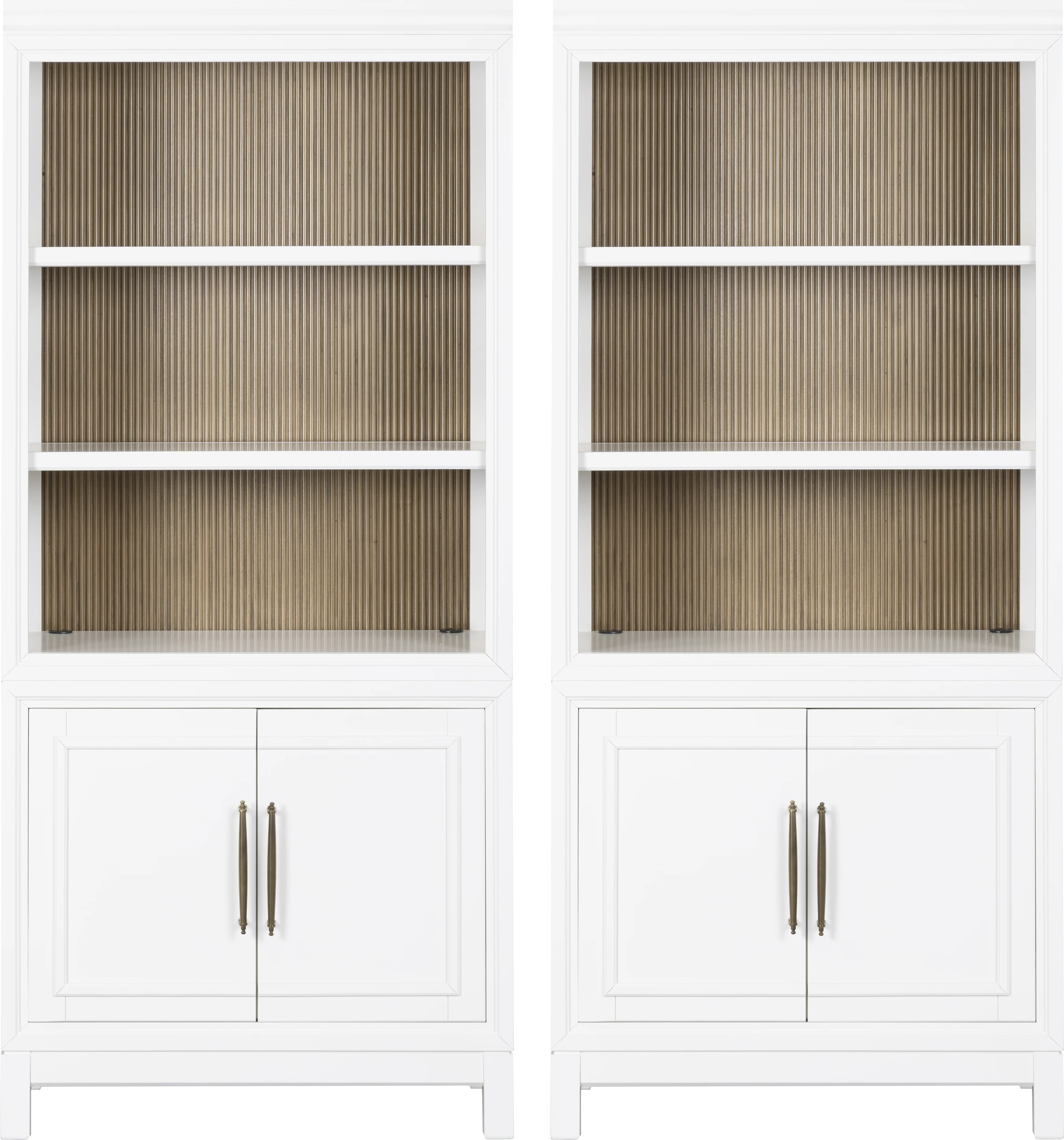 Albion White Bookcases, Set of 2 - Thumbnail - Image 1