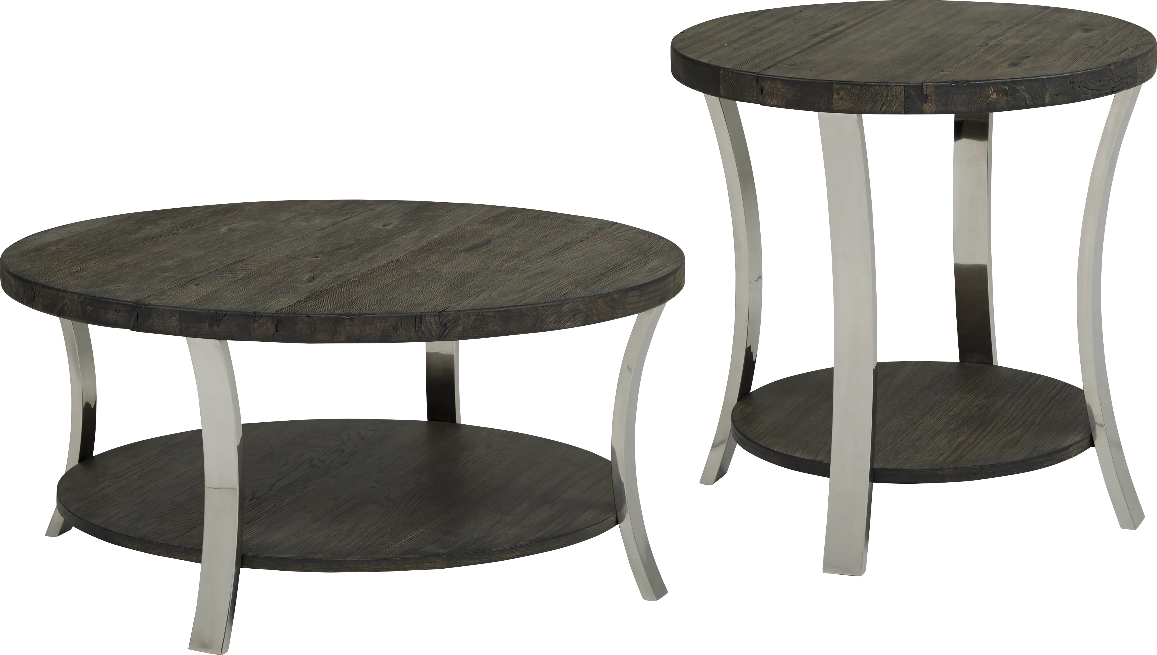 Arland Brown 2 Pc Table Set - Thumbnail - Image 1