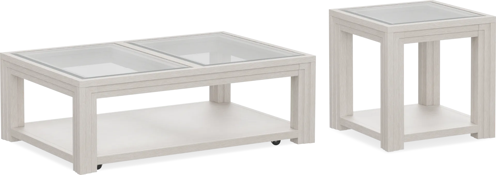 Royal Park Ivory 2 Pc Table Set - Image 1
