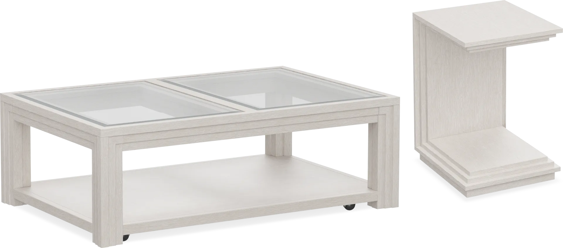 Royal Park Ivory 2 Pc Table Set - Image 1