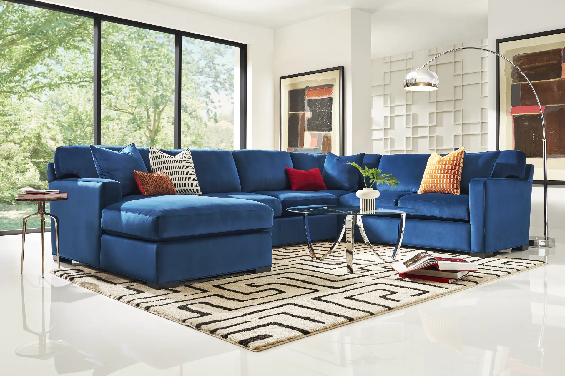 Harmonie Cobalt 3 Pc Sectional - Image 2
