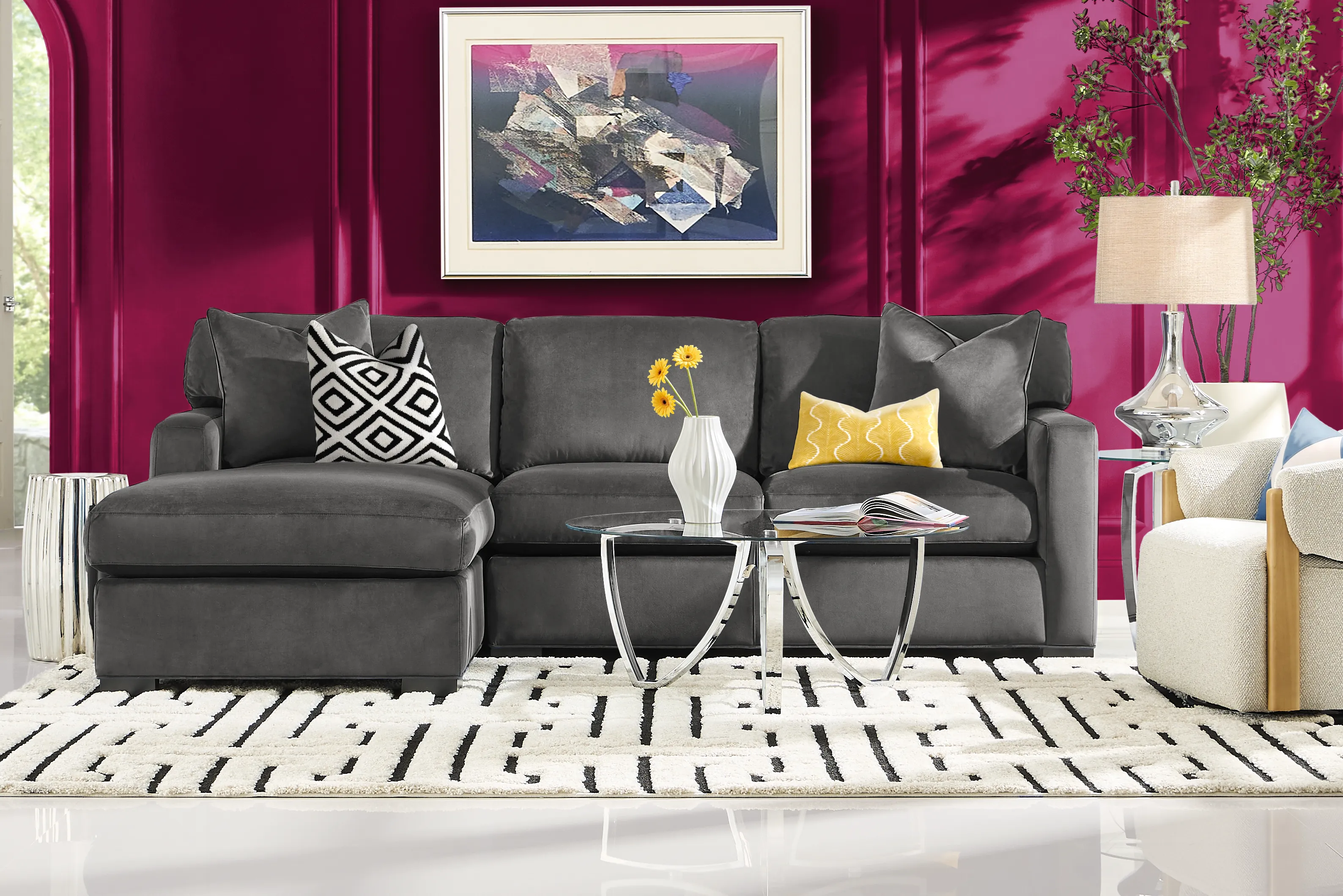 Harmonie Gunmetal 2 Pc Sectional - Thumbnail - Image 2