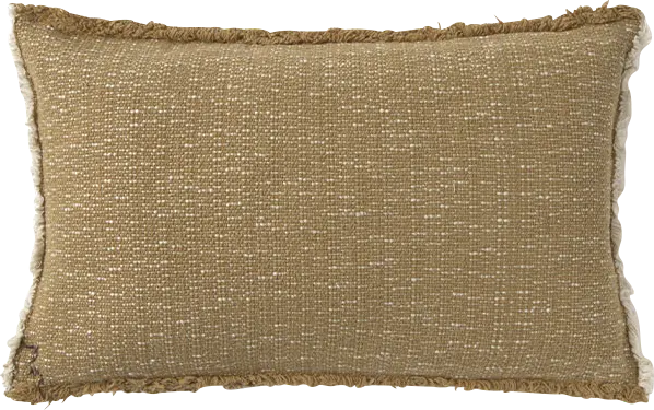Handloom Tan/Natural Lumbar Pillow