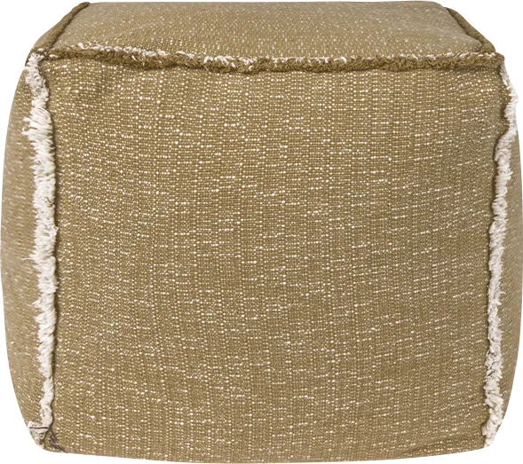 Handloom Brown Pouf - Image 1