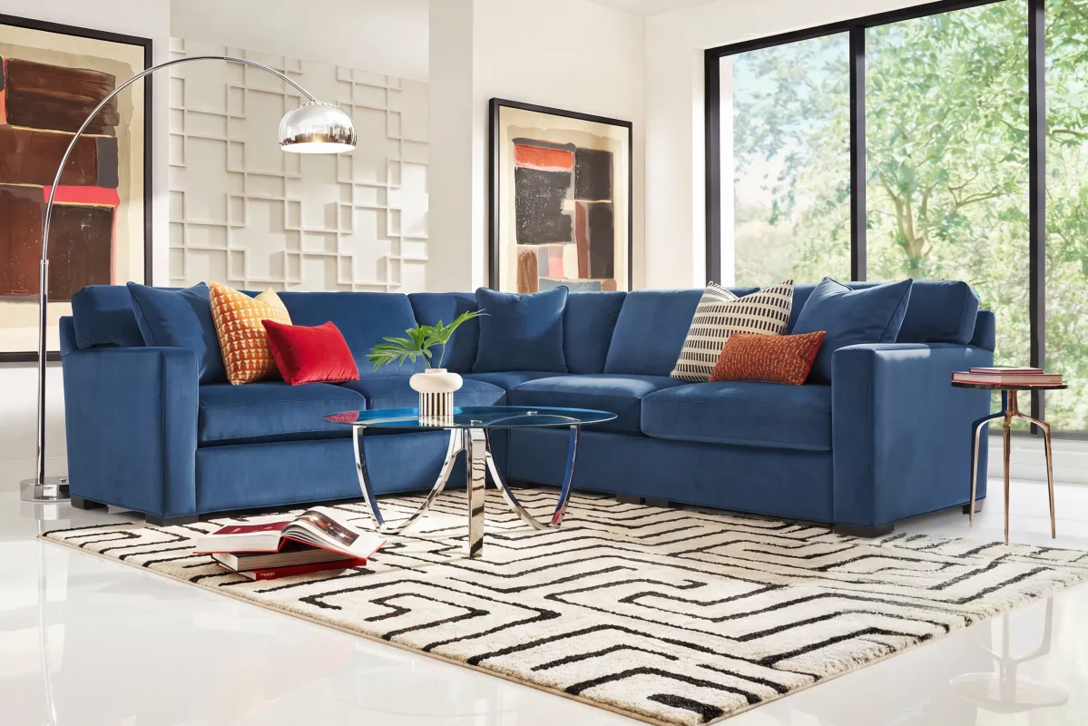 Harmonie Cobalt 2 Pc Sectional