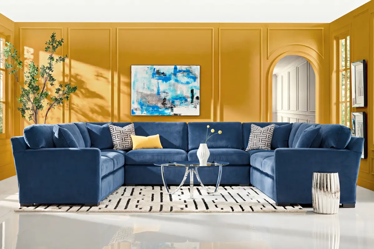 Harmonie Cobalt 3 Pc Sectional