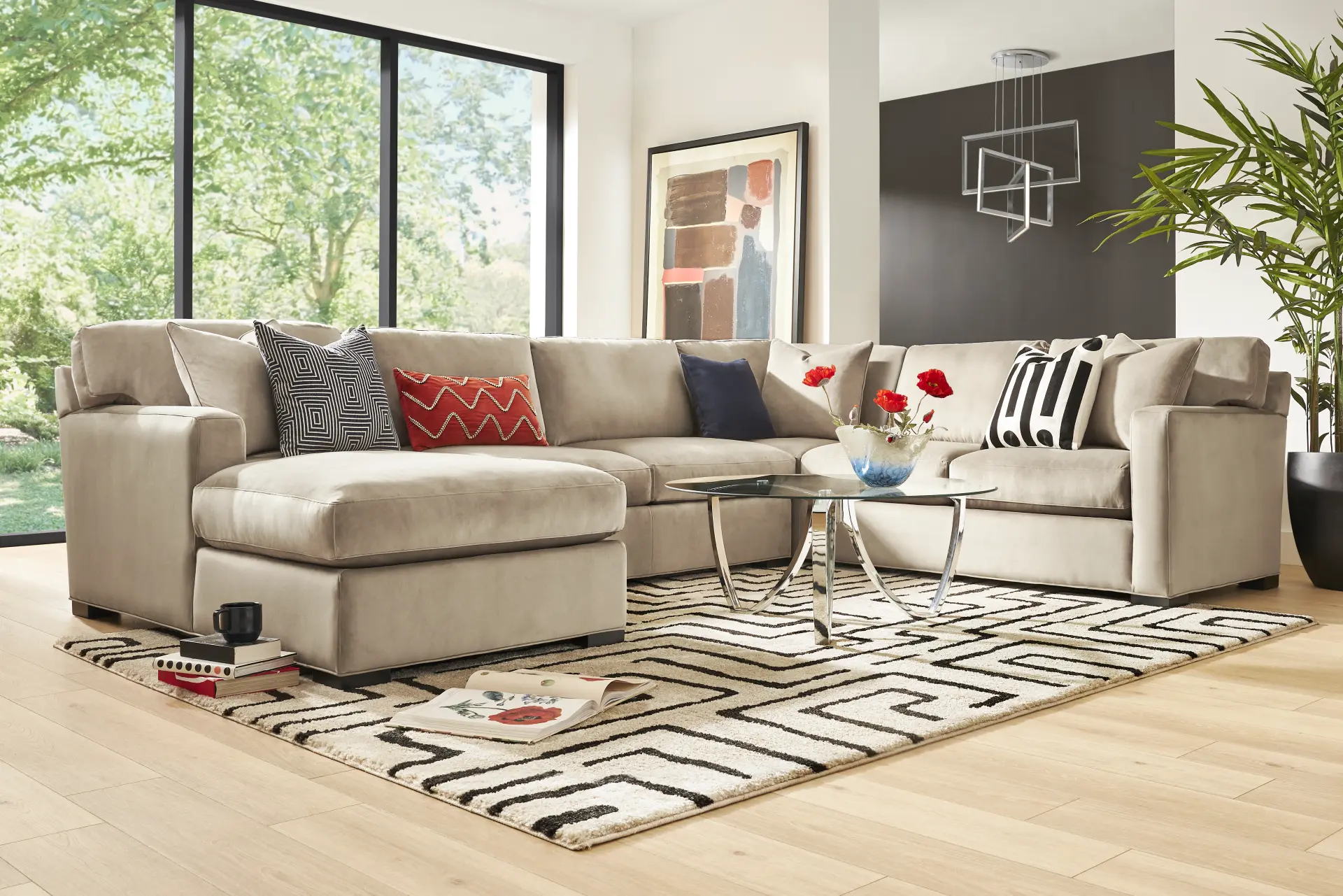Harmonie Light Taupe 3 Pc Sectional