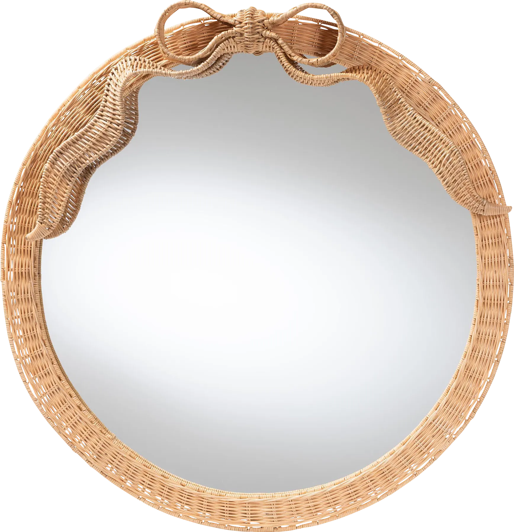 Morsen Light Brown Round Mirror - Thumbnail - Image 1