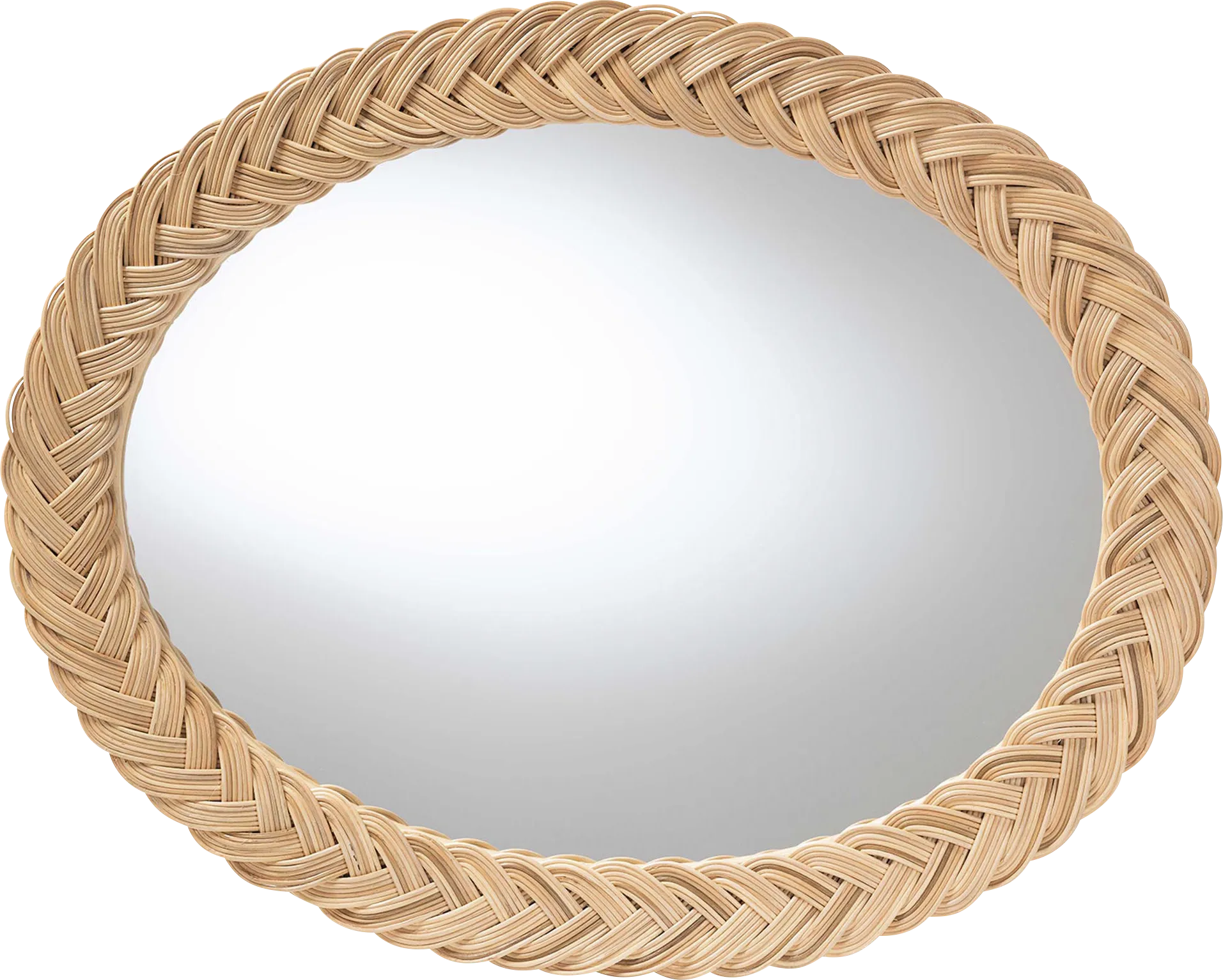 Pafure I Brown Oval Mirror - Thumbnail - Image 1