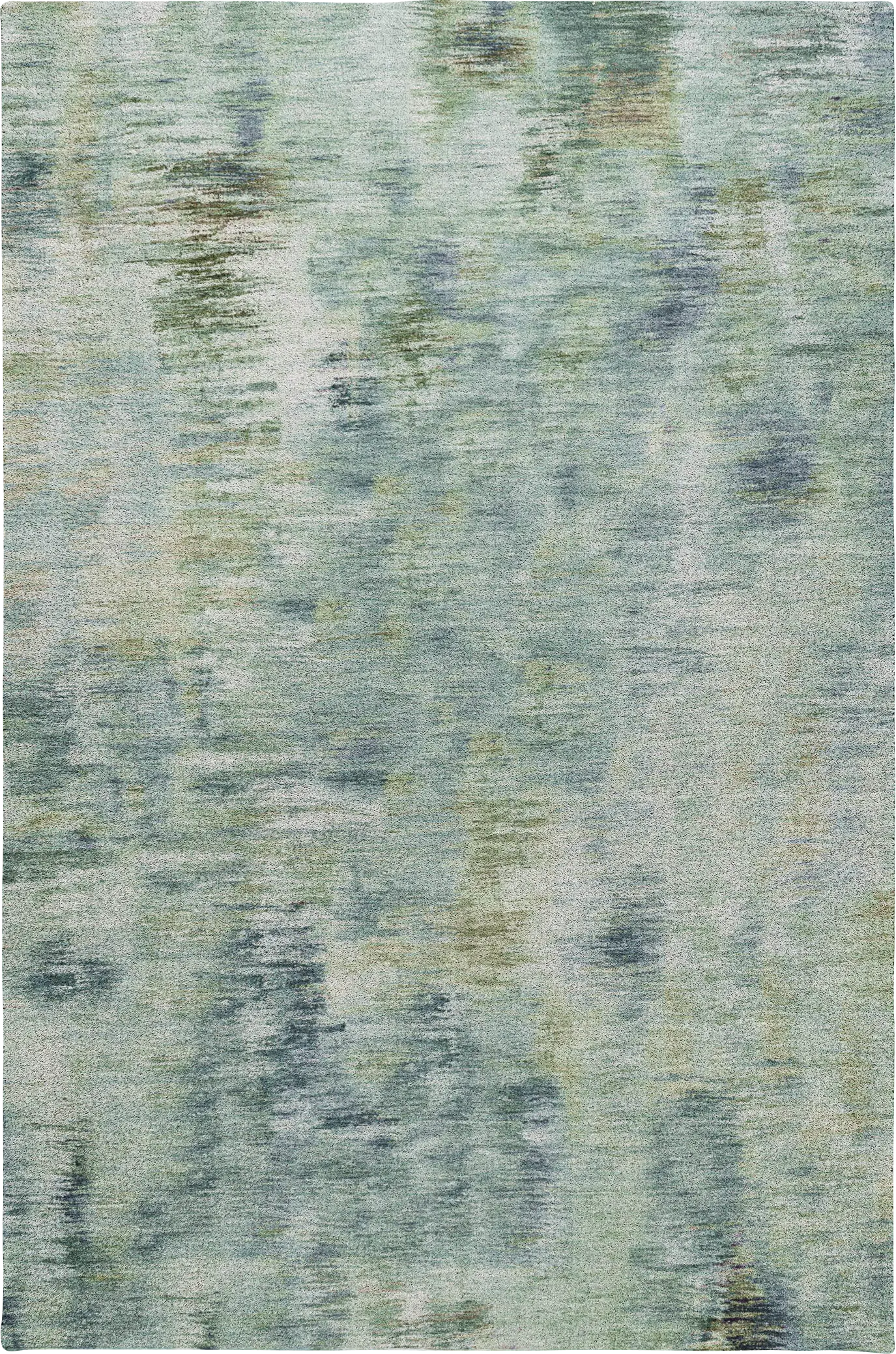 Breka Teal 5' x 8' Machine Washable Rug