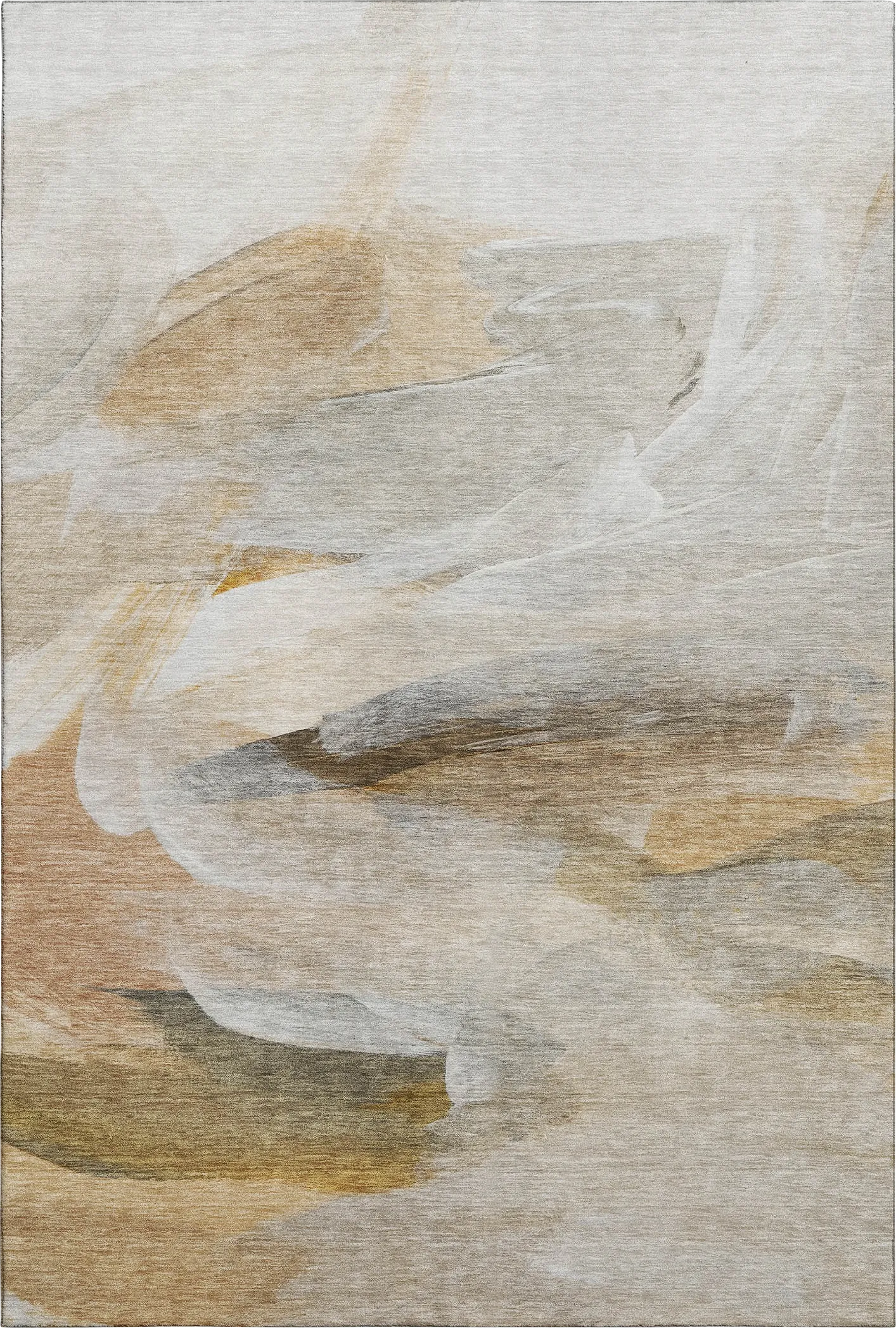 Tridi Beige 5' x 8' Machine Washable Rug - Thumbnail - Image 1