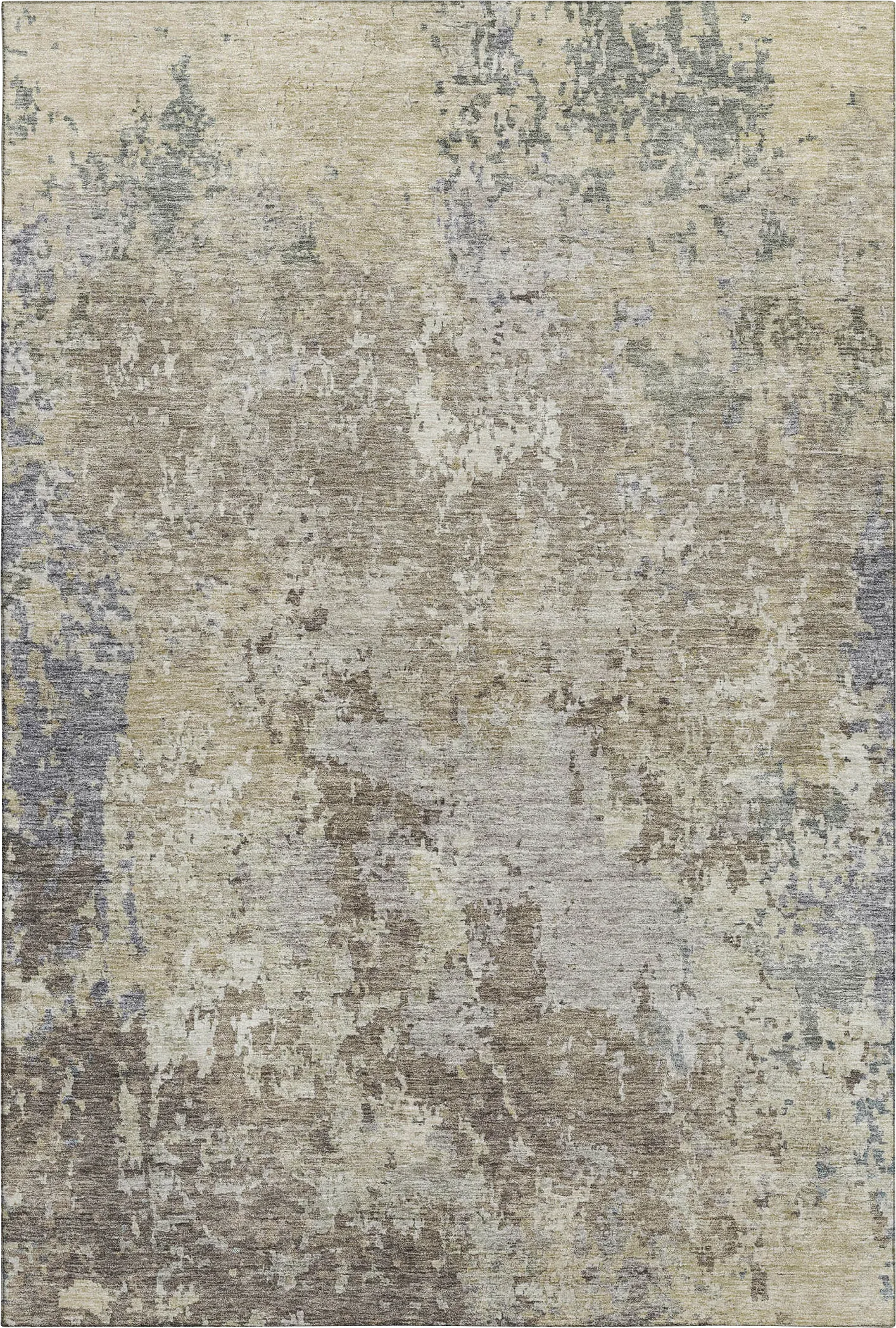 Jaisa Beige 5' x 8' Machine Washable Rug - Image 1