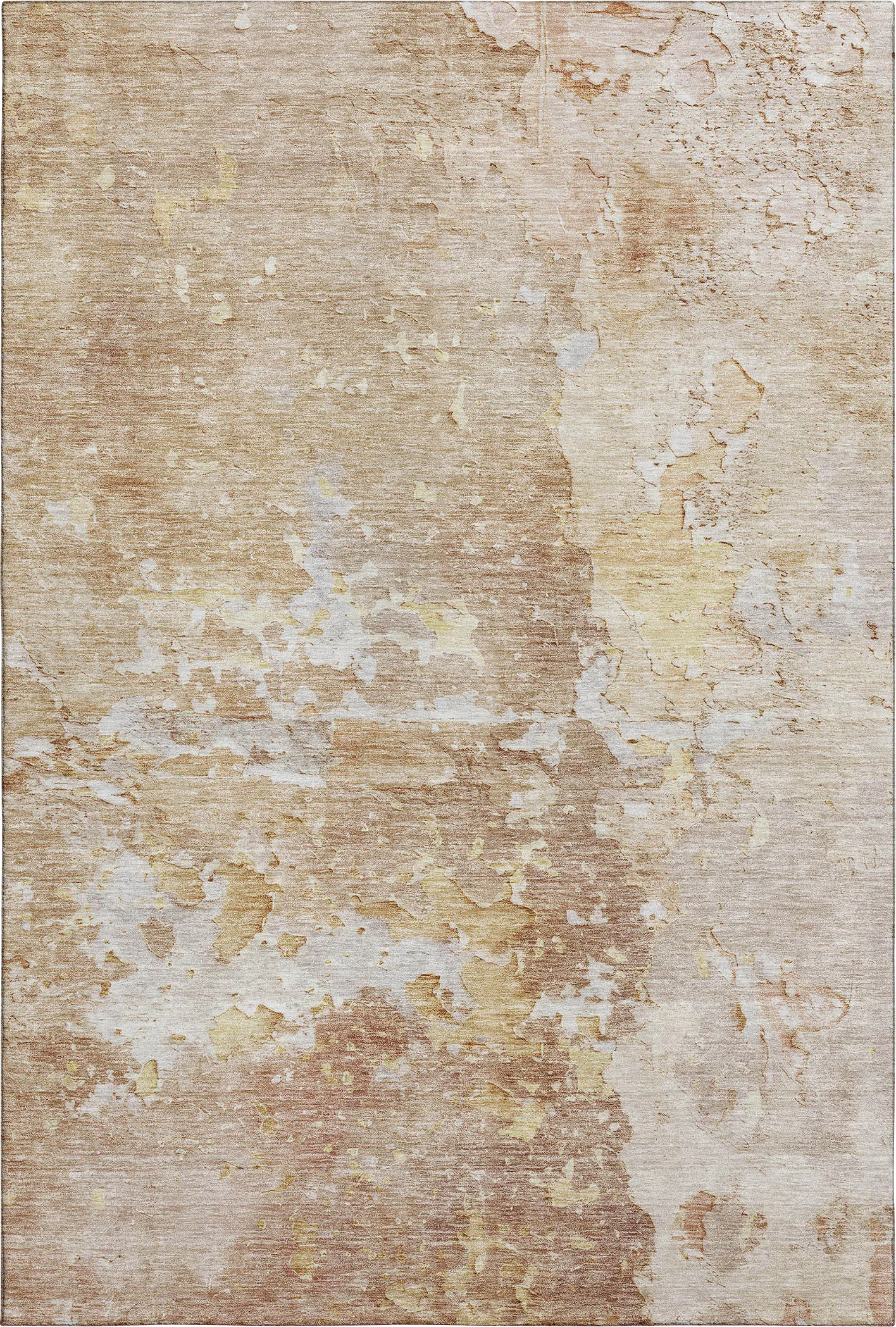 Amme Peach 5' x 8' Machine Washable Rug - Image 1