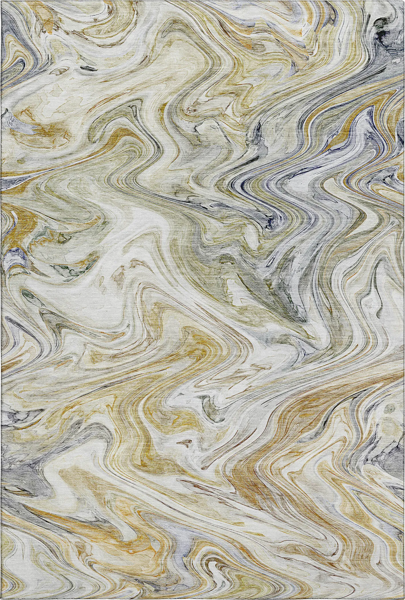 Shilo Gold 5' x 8' Machine Washable Rug - Image 1