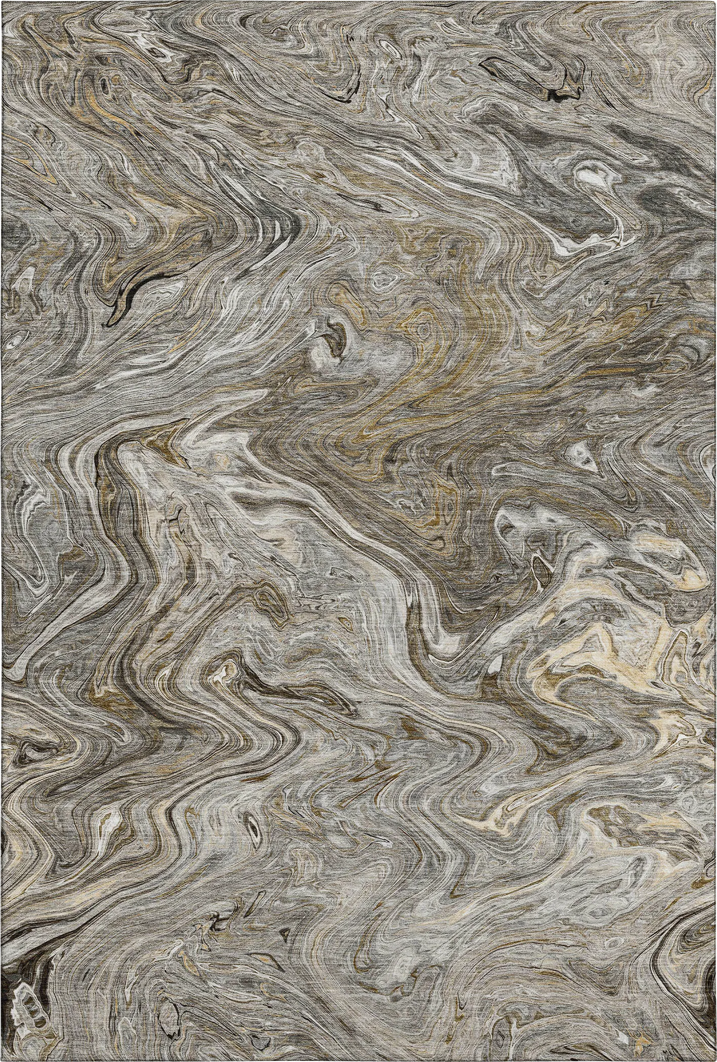 Shilo Brown 5' x 8' Machine Washable Rug - Image 1