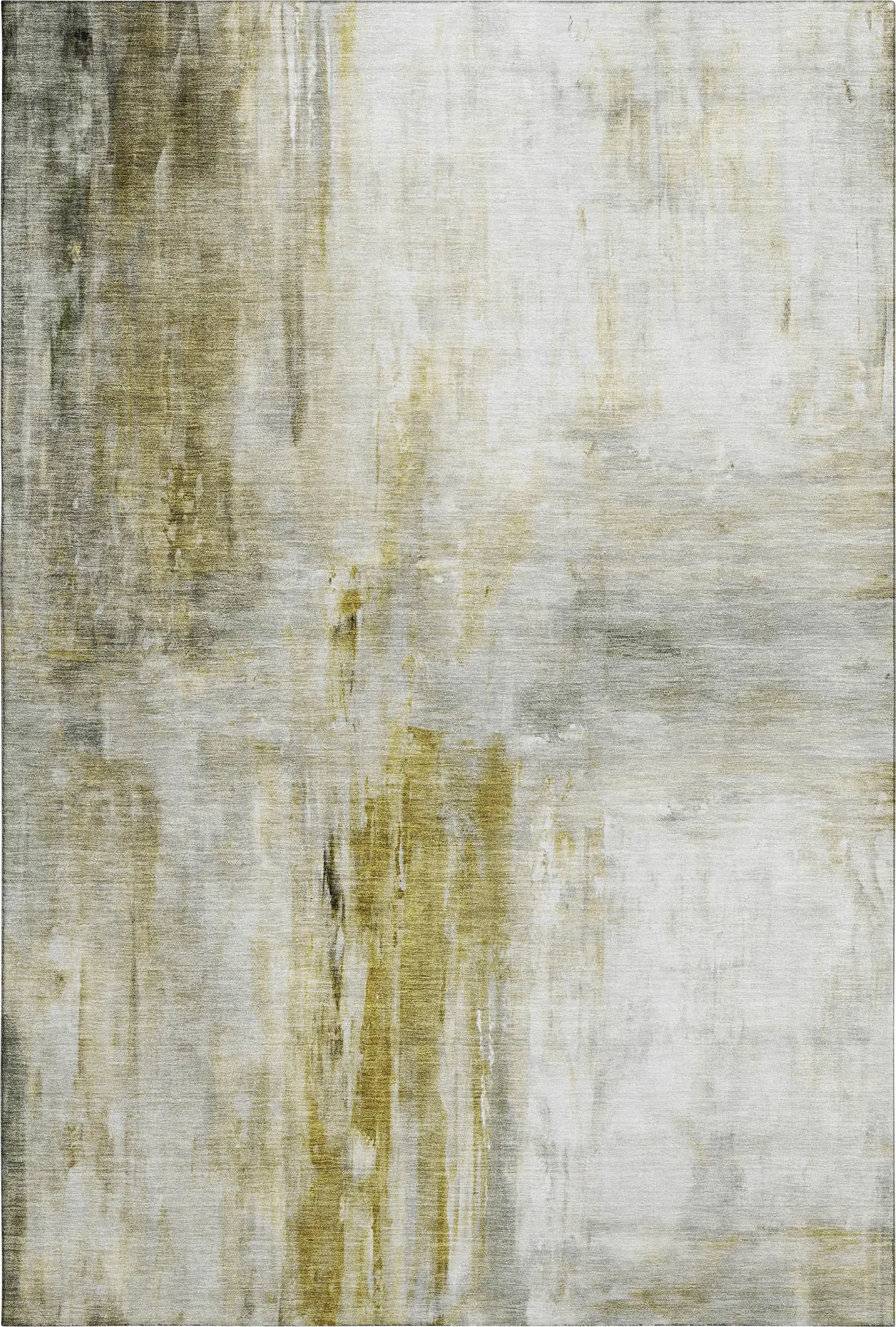 Kasti Gold 5' x 8' Machine Washable Rug - Thumbnail - Image 1