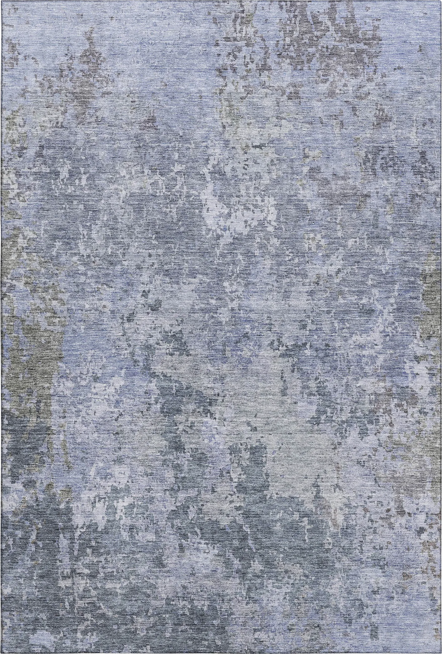 Jaisa Blue 5' x 8' Machine Washable Rug - Thumbnail - Image 1