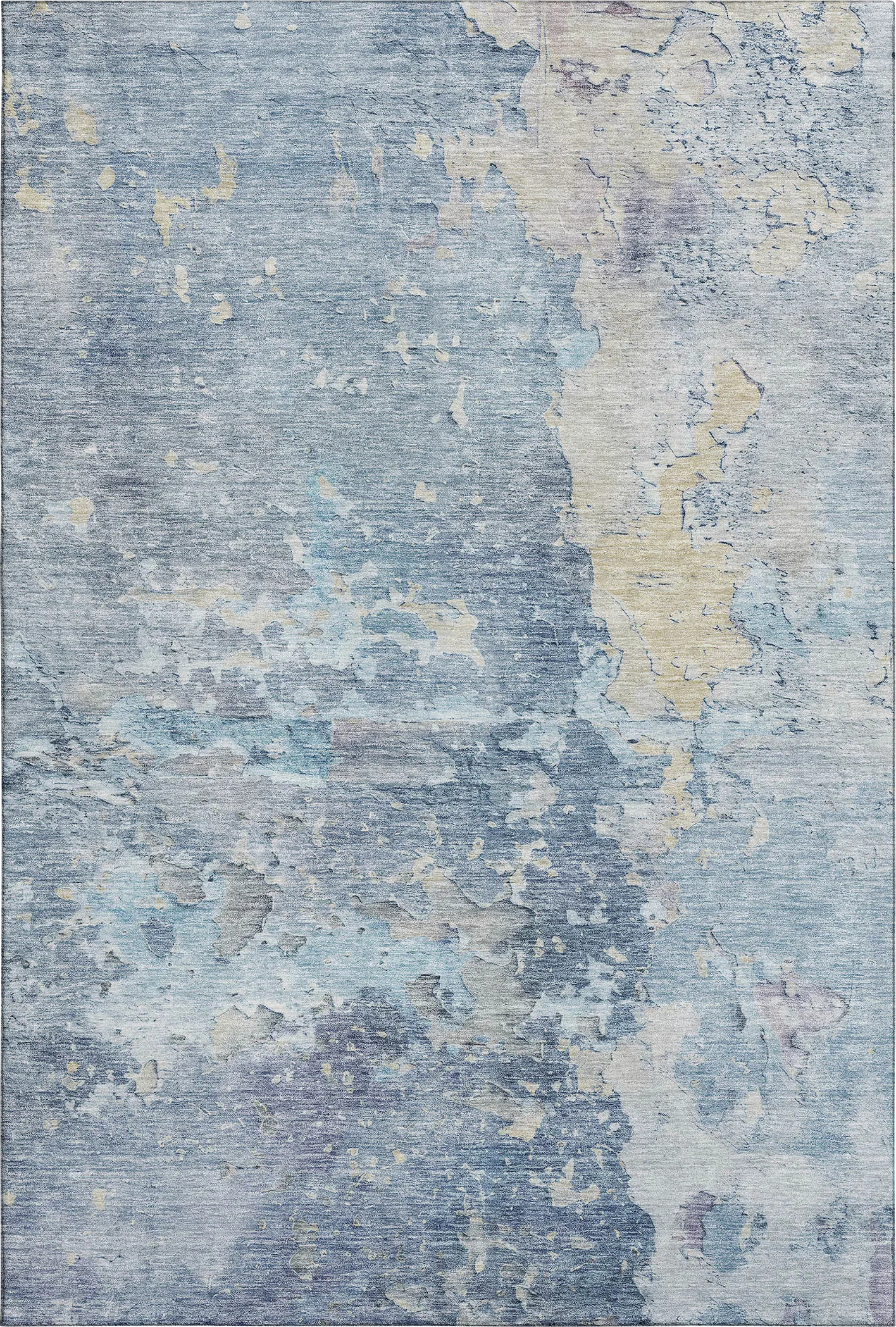 Amme Blue 5' x 8' Machine Washable Rug - Image 1