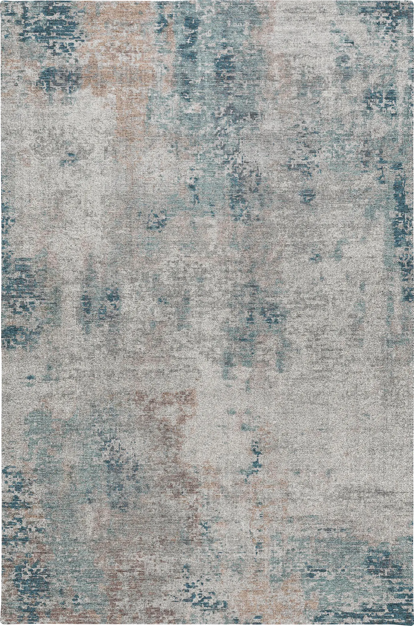 Memva Teal 8' x 10' Machine Washable Rug